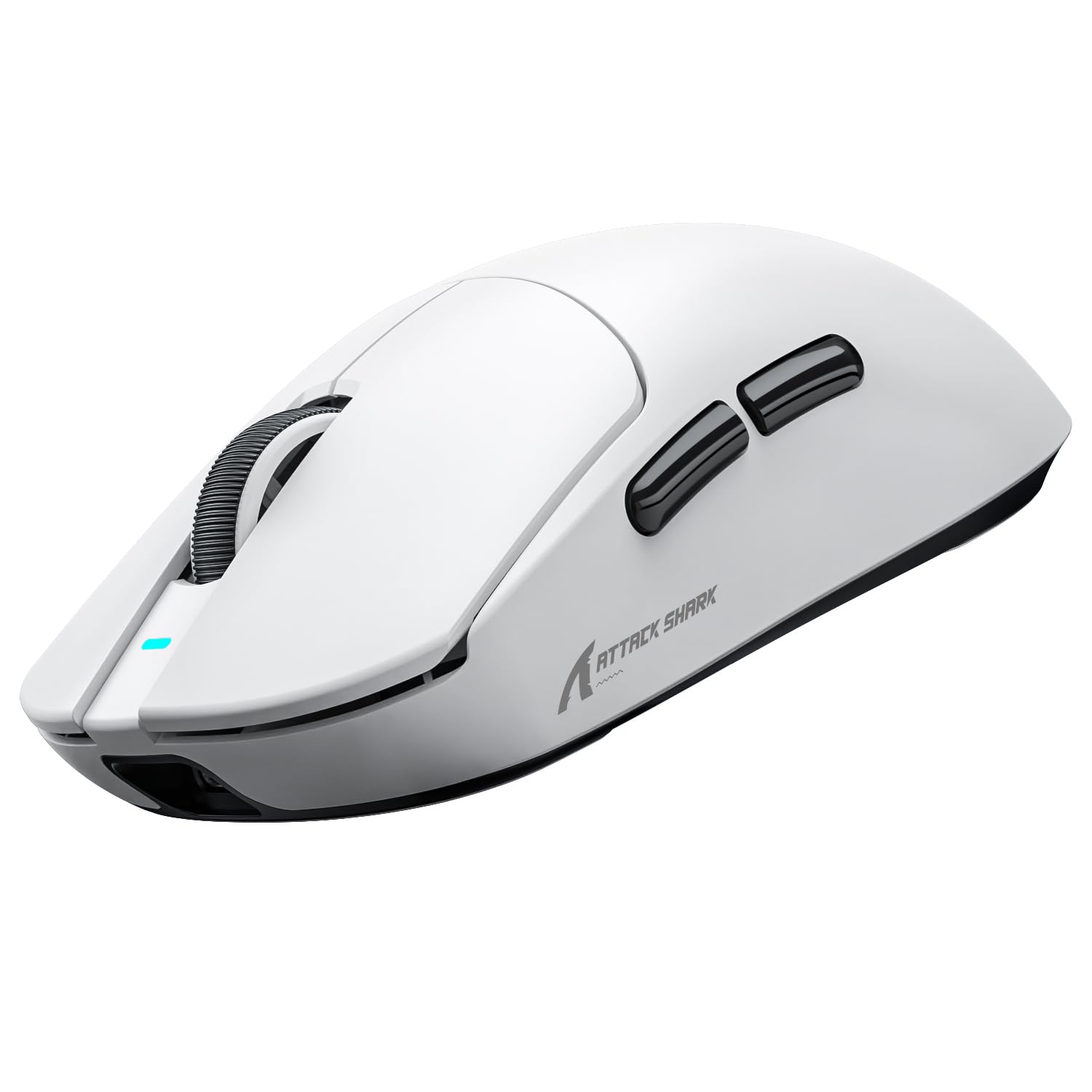 ATTACK SHARK X8ULTRA Mouse for Large Hand, 55g Superlight, PixArt PAW3950MAX Gaming Sensor, BT/2.4G Wireless/Wired, Adjustable DPI up to 42000, 500mAh Battery (White)
