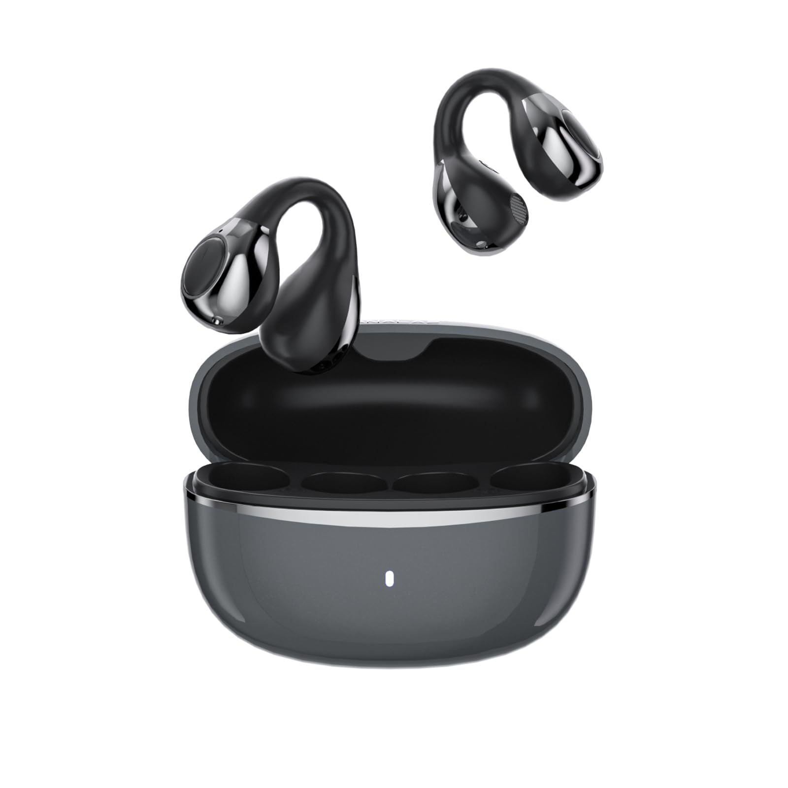 Open-Ear-Kopfhörer I5, Kabellose Bluetooth 6.0 Clip-On-Ohrhörer mit ENC, IPX5 wasserdicht, 36 Std. Langlebige Wiedergabe, Kristallklare Gespräche