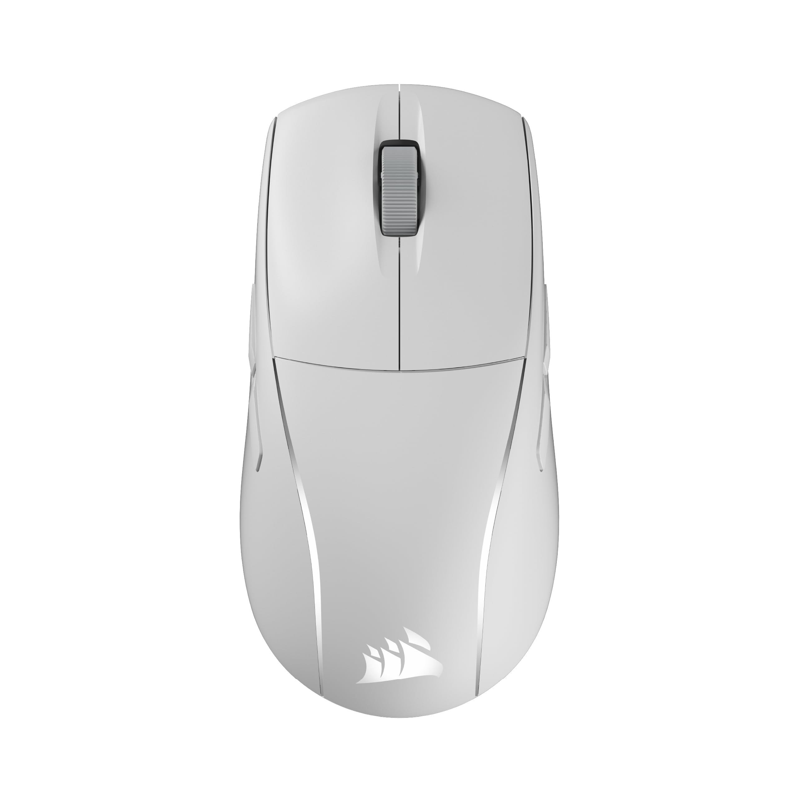 Corsair M75 Wireless RGB Leichte Beidhändig Nutzbare FPS-Gaming-Maus – 26.000 DPI, Austauschbare Seitentasten, 105-Stunden-Akku – Mac, iPad, PC – Frostweiß