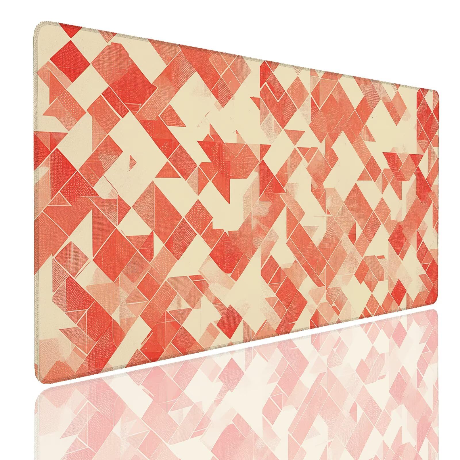 Mauspad XXL 900x600x4mm Wasserdicht Schreibtischunterlage Rutschfeste Speed Gaming Mousepad Triangles (3) Groß Desk Mouse Mat Maus Pad, Schreibtisch Unterlage Deko für PC, Macbook, Laptop, Home Office