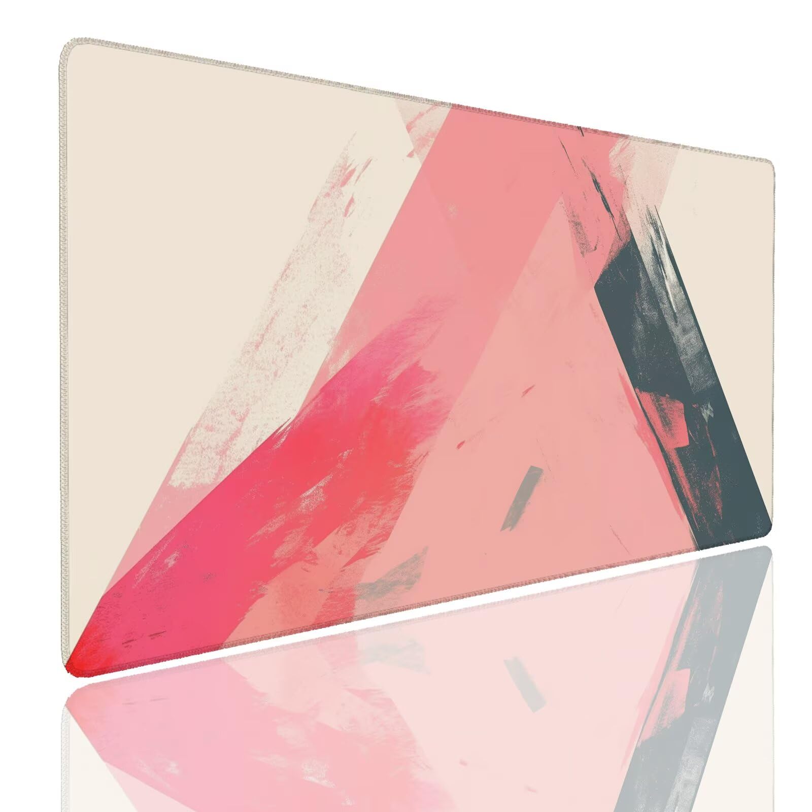 Mauspad XXL 900x600x4mm Wasserdicht Schreibtischunterlage Rutschfeste Speed Gaming Mousepad Triangles (1) Groß Desk Mouse Mat Maus Pad, Schreibtisch Unterlage Deko für PC, Macbook, Laptop, Home Office