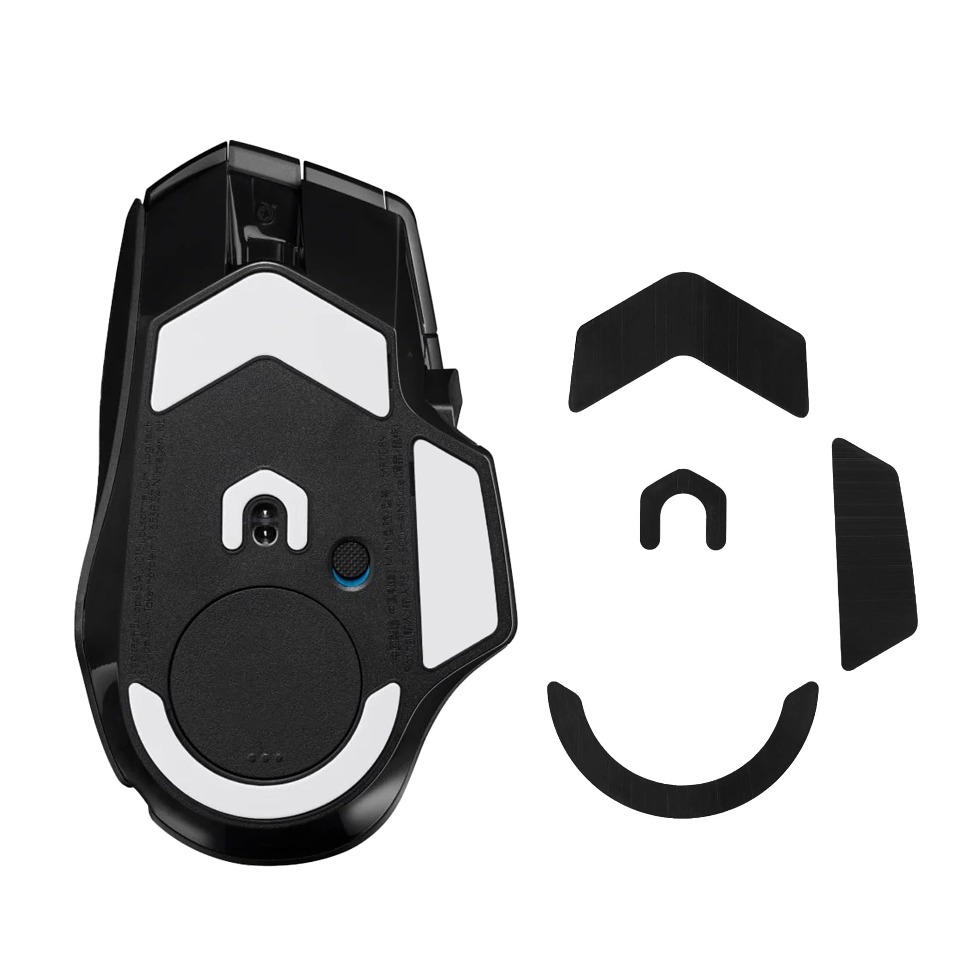 kwmobile Mouse Feet Sticker kompatibel mit Logitech G502 X Plus Ersatz Glider - Mausfüße passgenau - Maus Glides in Schwarz