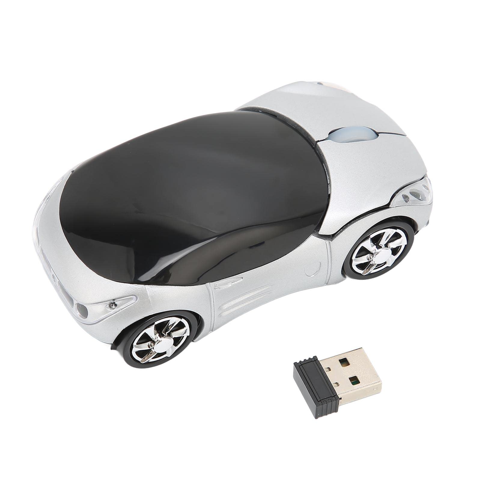 Maus für Drahtlose Autos, Sportwagen -Gaming -Maus mit 2,4 -GHz -drahtloser Verbindung für 7, ME, NT, 2000, XP, Vista, OS X