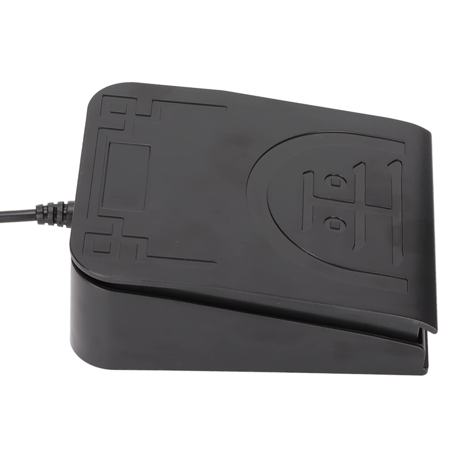 Denash USB -Fußschalter Pedal Ergonomisches Design Single -Tastatur Maus Gaming String Multimedia Funktionen Breite Anwendung Zum Spielen von Spielen Instrumentenkontrolle