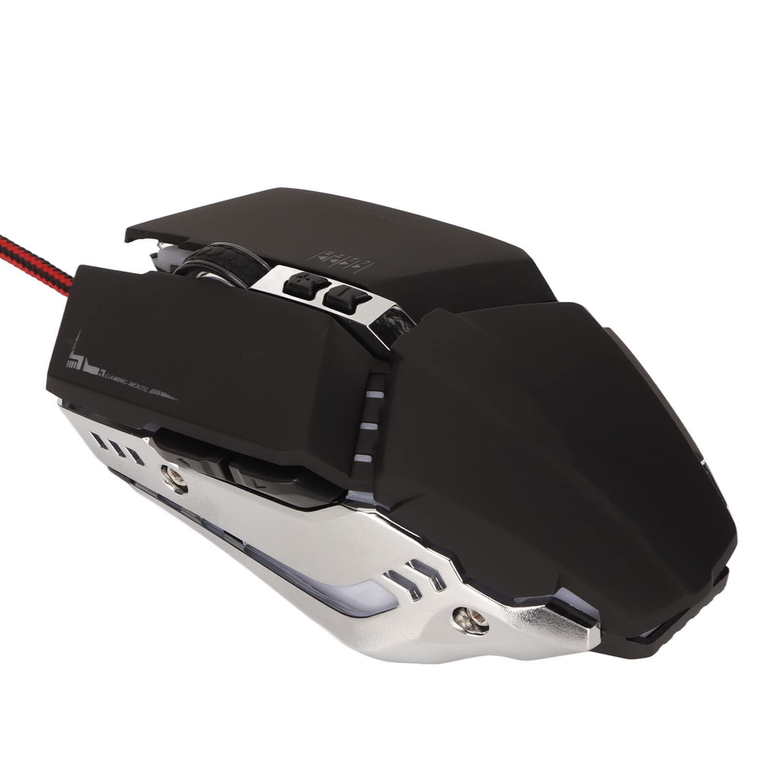 Denash Gaming -Maus -RGB Rückbeleuchtung Bequemes Ergonomisches Design für Genaue Steuerung, Geeignet für Desktop und Laptop Computer (Black)