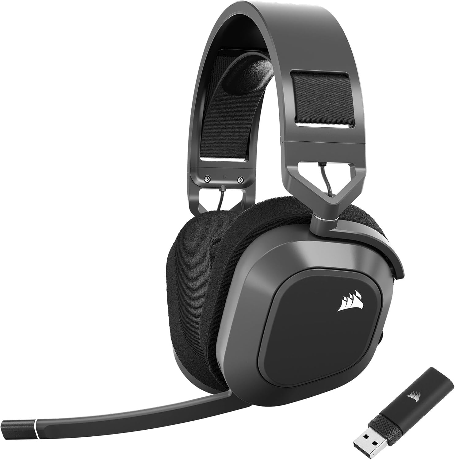 Corsair HS80 MAX Wireless Xbox-Gaming-Headset Mit Bluetooth – Dolby Atmos – Omnidirektionales Mikrofon – iCUE-Kompatibel – Xbox, PC, Mac, Mobile – Stahlgrau