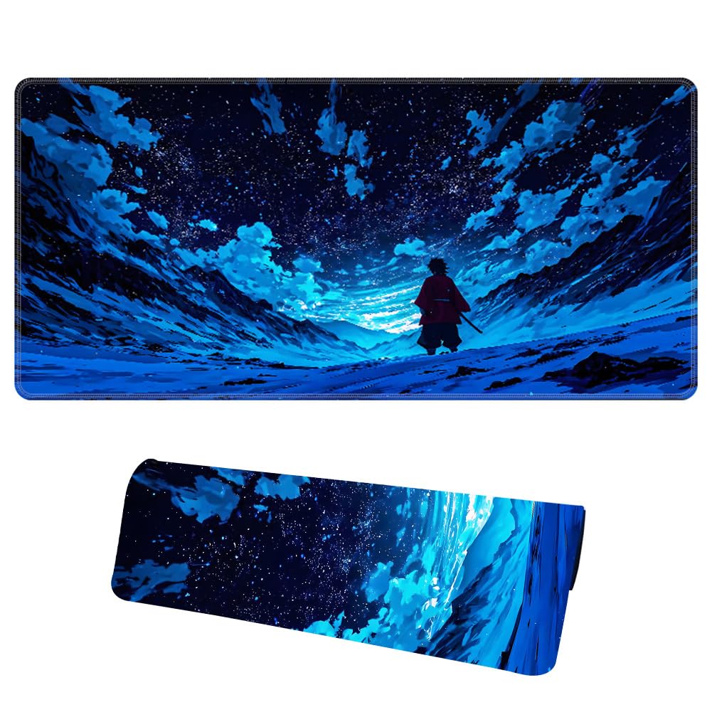 Schreibtischunterlage Anime Gaming Mauspads XXL Mauspad Desk Mat Anti Rutsch PC Mausmatte Groß Mousepad Gaming Schreibtisch Zubehör Mat Büro Deko