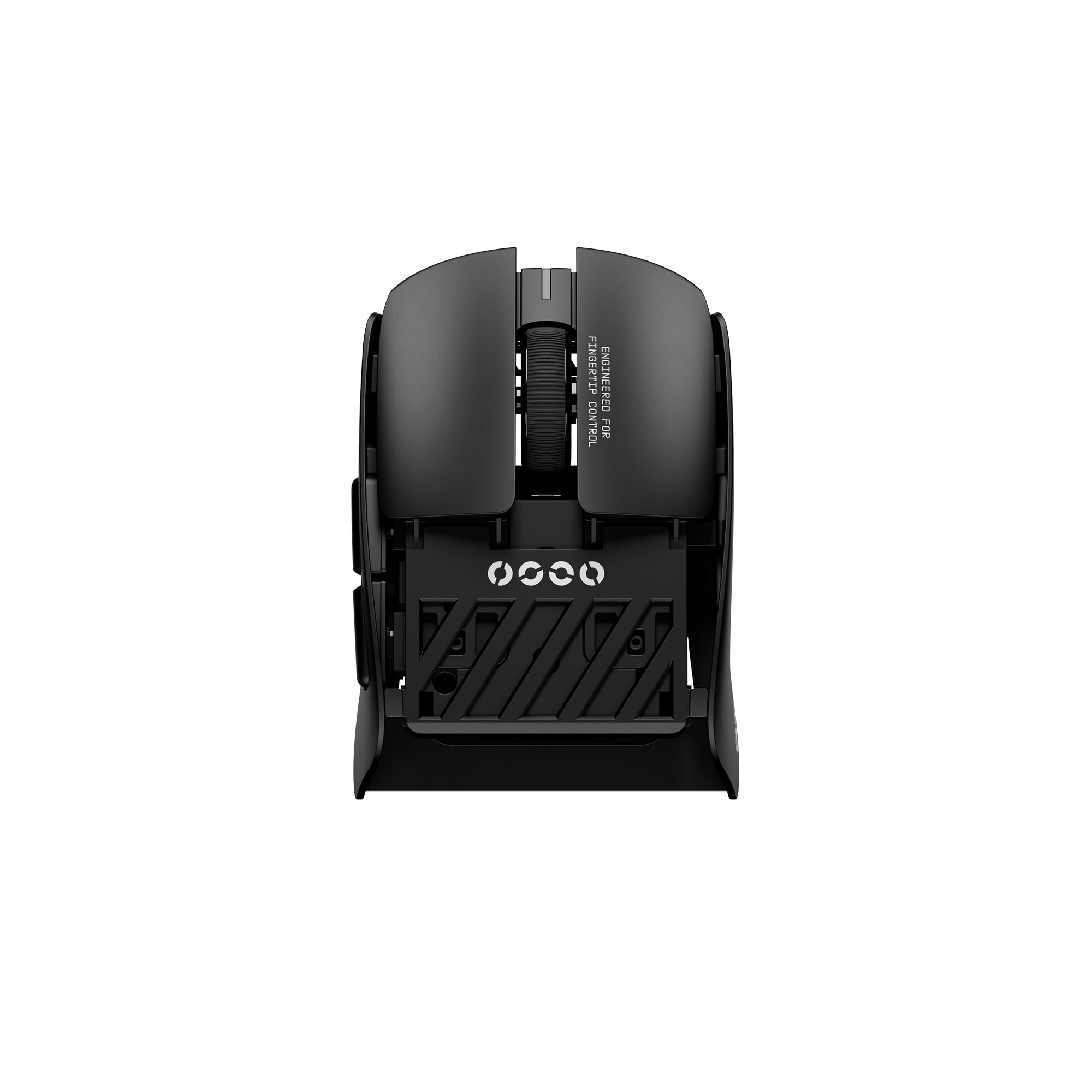 Pulsar Gaming Gears LAB X2F Kabellose Fingerspitzen-Gaming-Maus, Ultraleicht, 38 g, HUANO Blue Pink Dot Switches, 32.000 DPI, 750 IPS, XS-1 Sensor, 8K kompatibel (Schwarz)