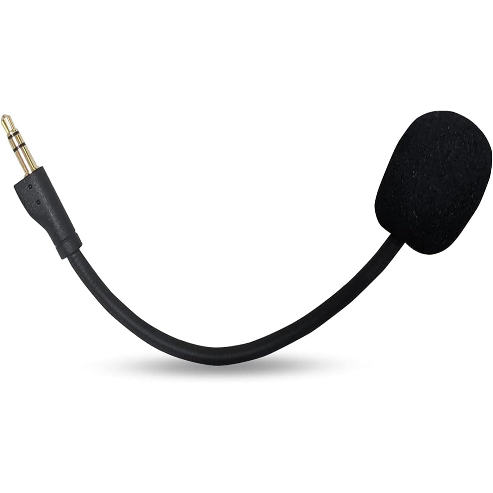 GERUI Ersatz Gaming Mikrofonarm für G PRO/G PRO X Kabellose Gaming Headsets,mit Abdeckung aus Schwamm 3.5 mm Jack Geräuschunterdrückung in Schwarz