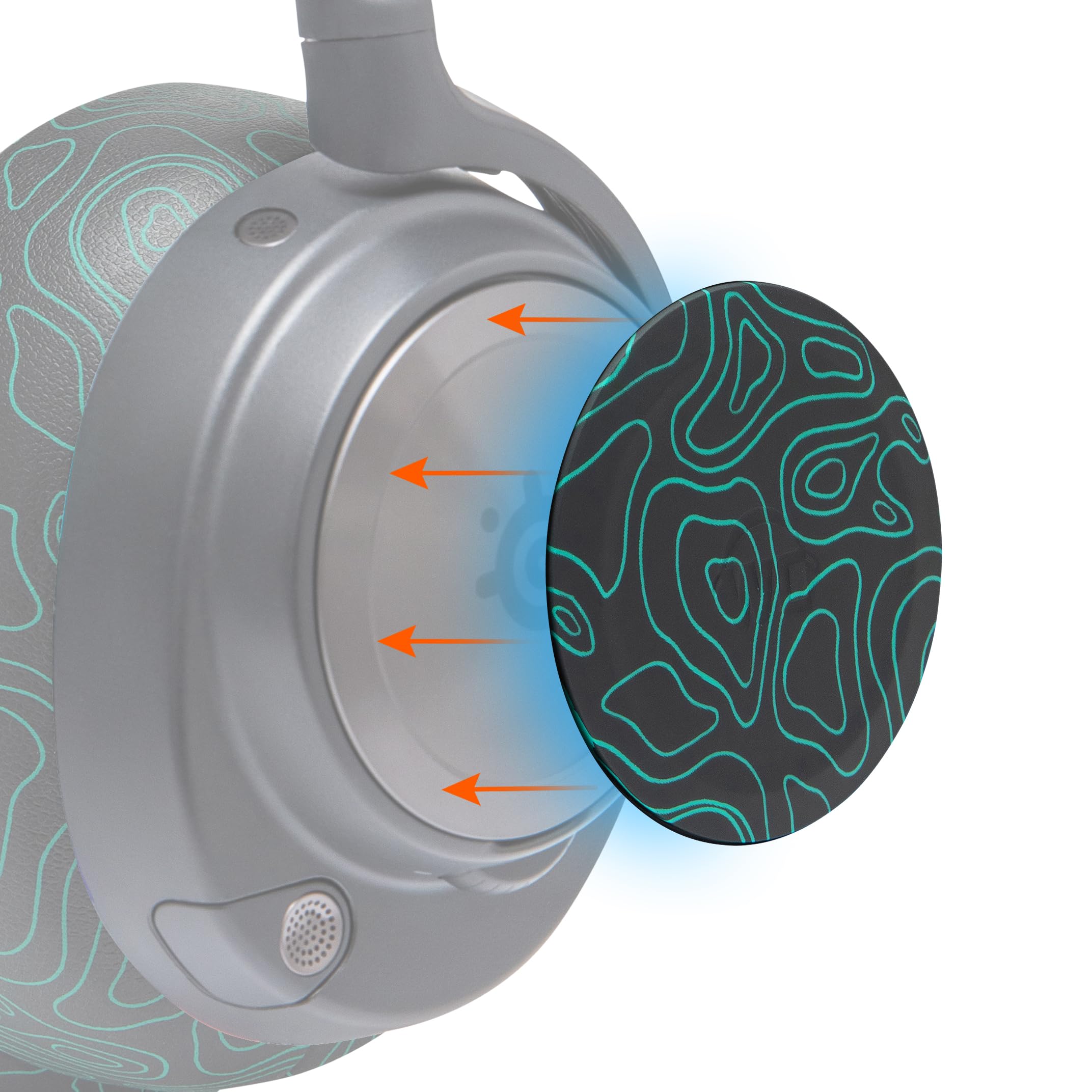 WC-Seitenplatten für Arctis Nova-Headsets von Wicked Cushions | Passend für Arctis Nova Pro Wireless/Pro Wired/Nova Elite/Nova 7 / 7X / 7P | Midnight FrankP