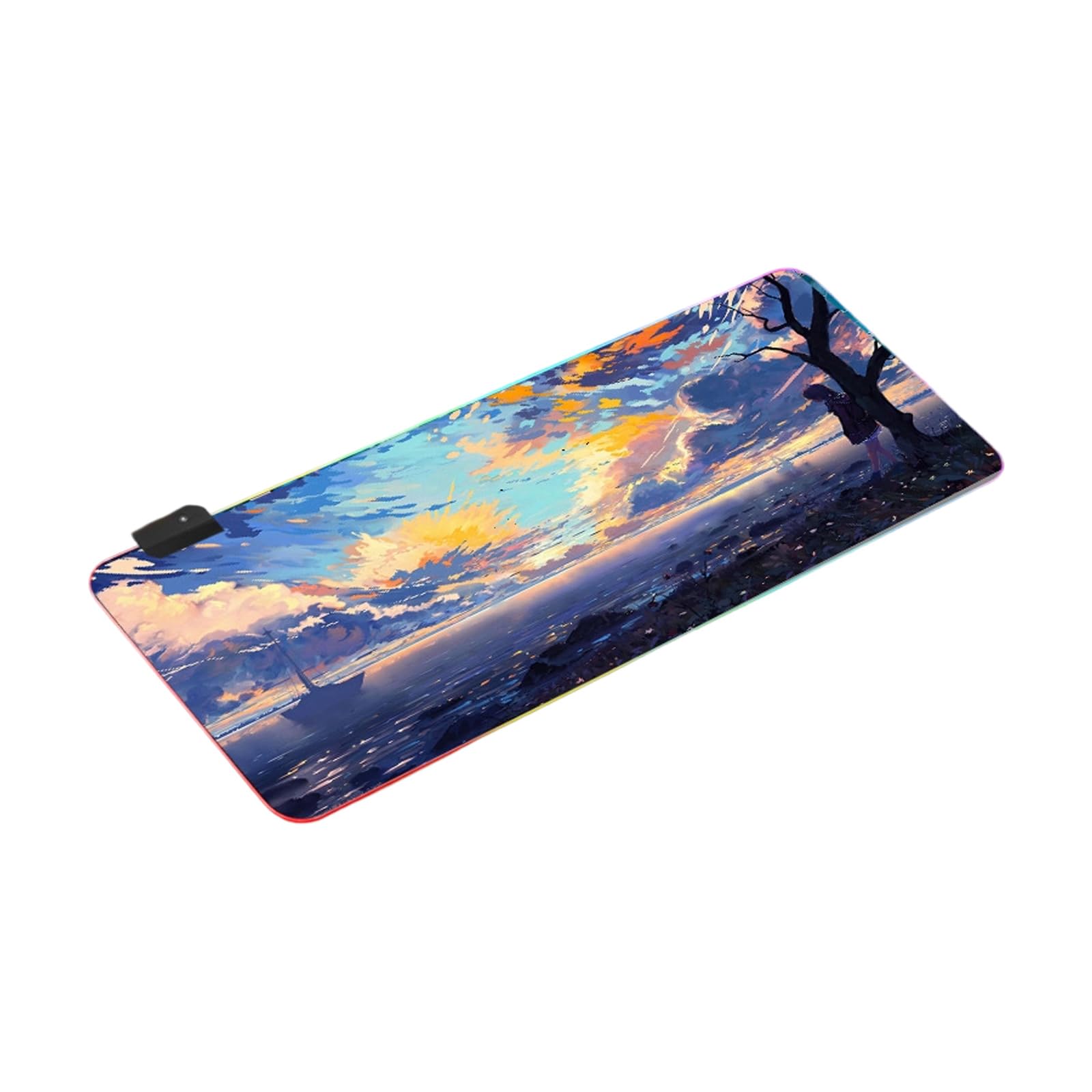 Gaming Mousepad PC Accessoires Schreibtischmatte Erweiterte Pad Maus Schreibtisch Innenraum Mit LED Maus