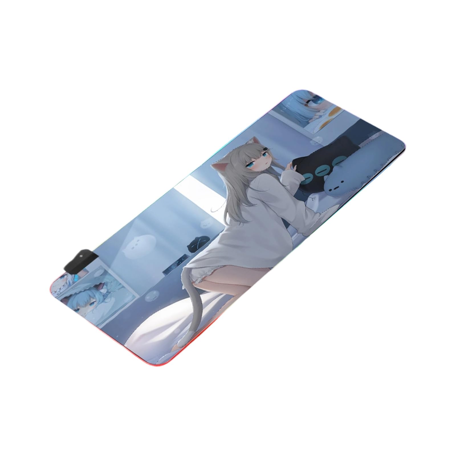 Gaming Mousepad PC Accessoires Schreibtischmatte Erweiterte Pad Maus Schreibtisch Innenraum Mit LED Maus