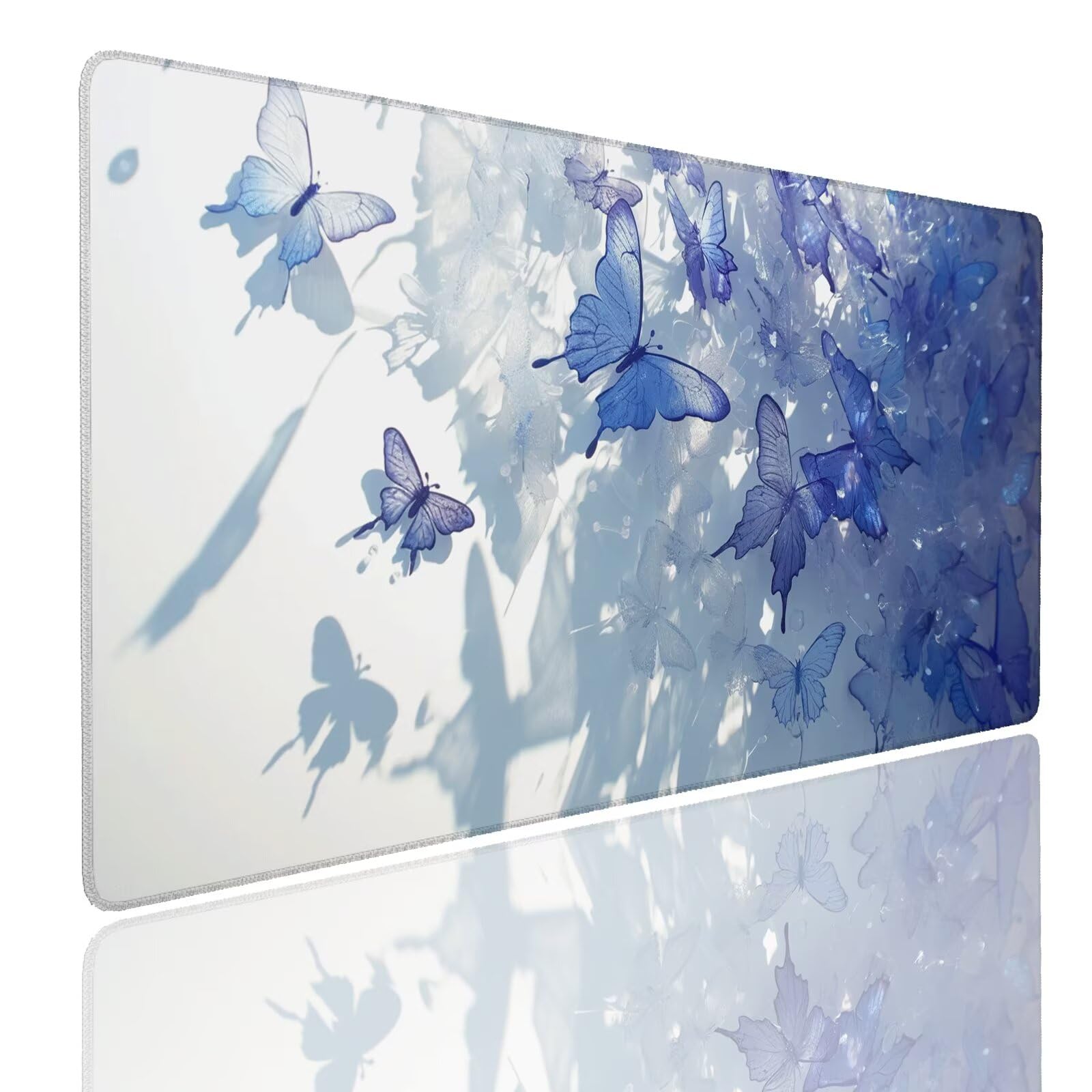Mauspad XL 1000x400x4mm Wasserdicht Schreibtischunterlage rutschfeste Speed Gaming Mousepad Wall (6) Groß Desk Mouse Mat Maus Pad, Schreibtisch Unterlage Deko für PC, MacBook, Laptop, Home Office