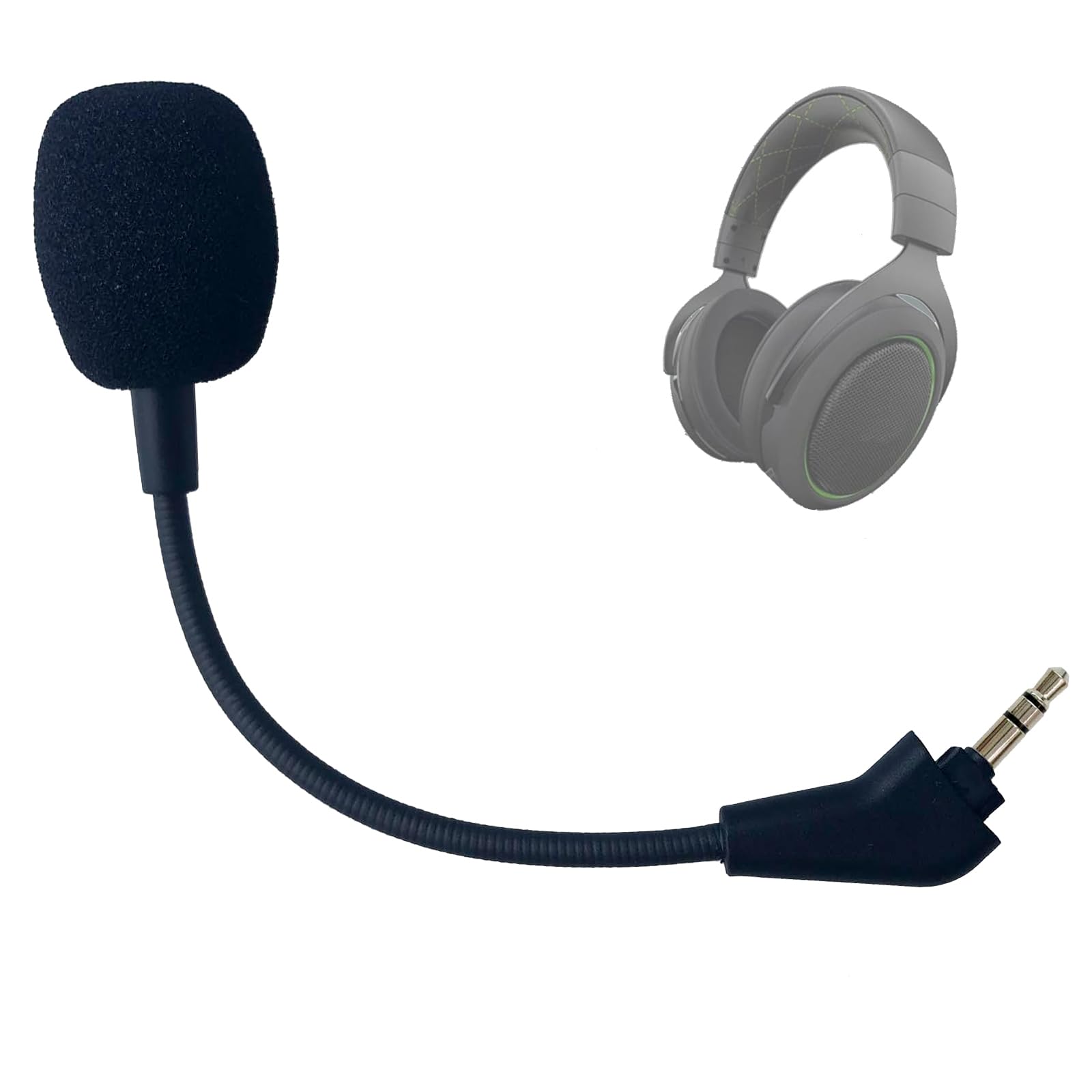 Ersatz Spielmikrofon für Corsair HS50 HS60 HS70 HS70 SE Gaming-Headset-Mikrofon mit Geräuschunterdrückung,3,5 mm Klinke,Schwarz