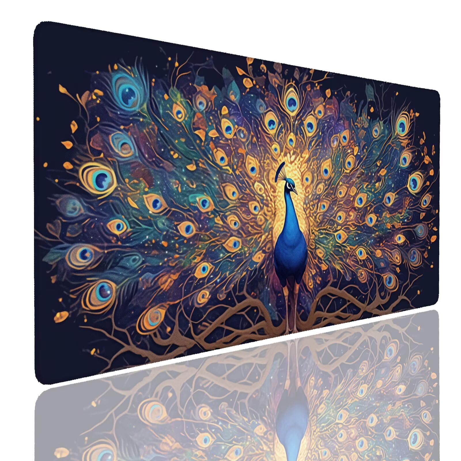 Mauspad XXL 900x500x4mm Wasserdicht Schreibtischunterlage rutschfeste Speed Gaming Mousepad Watercolor (13) Groß Desk Mouse Mat Maus Pad, Schreibtisch Unterlage Deko für PC, Laptop, Home Office