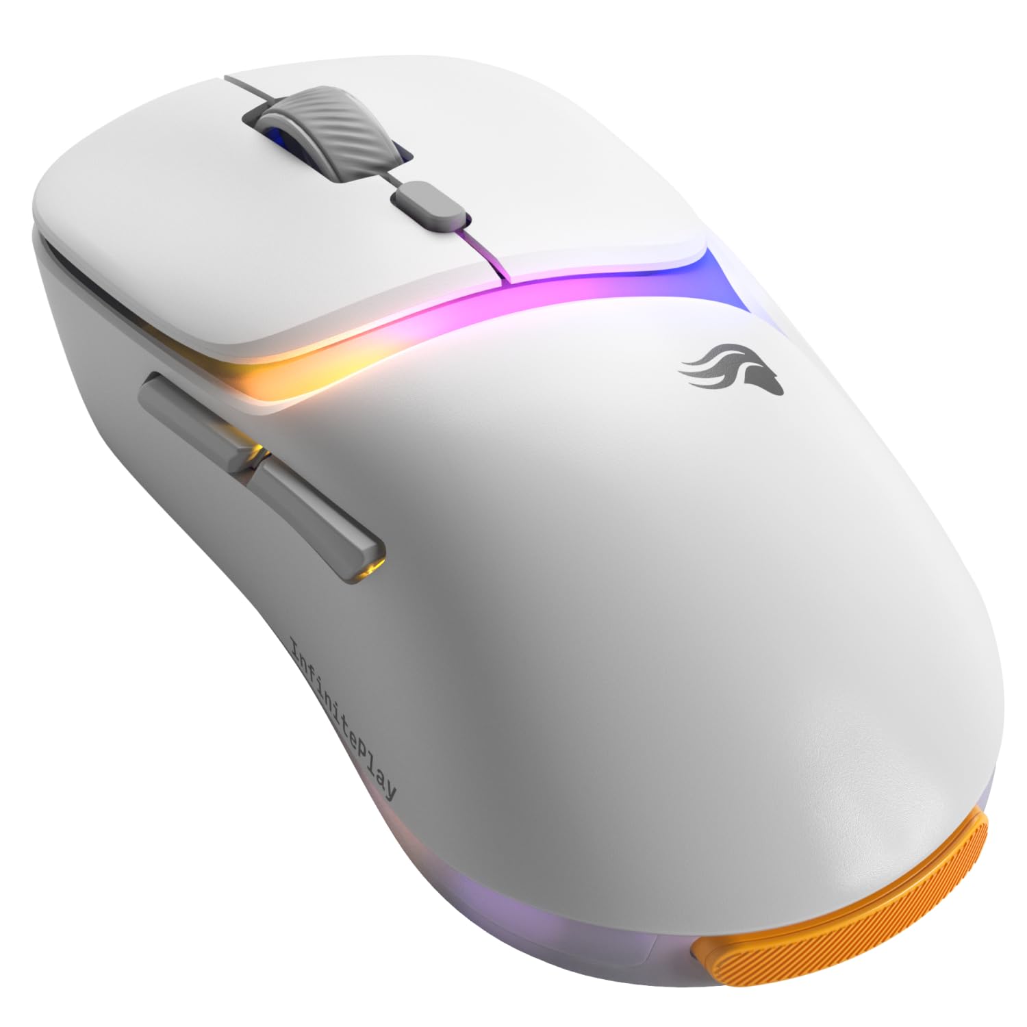GLORIOUS Gaming – Model D3 Wireless-Gaming-Maus – Wechsel-Akku-System InfinitePlay, 8k Abfragerate, optische klick-Switches (130 Mio.), Ultraleicht (69 g), 30K-DPI-Optiksensor, RGB – Weiß