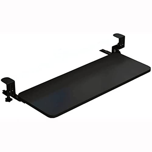 Er Schreibtisch-Verlängerungsklemme für Tastaturablage, verstellbare ausziehbare Plattform für Tastatur und Maus, 52 x 25 cm, perfekt für Home Office & Gaming Setup