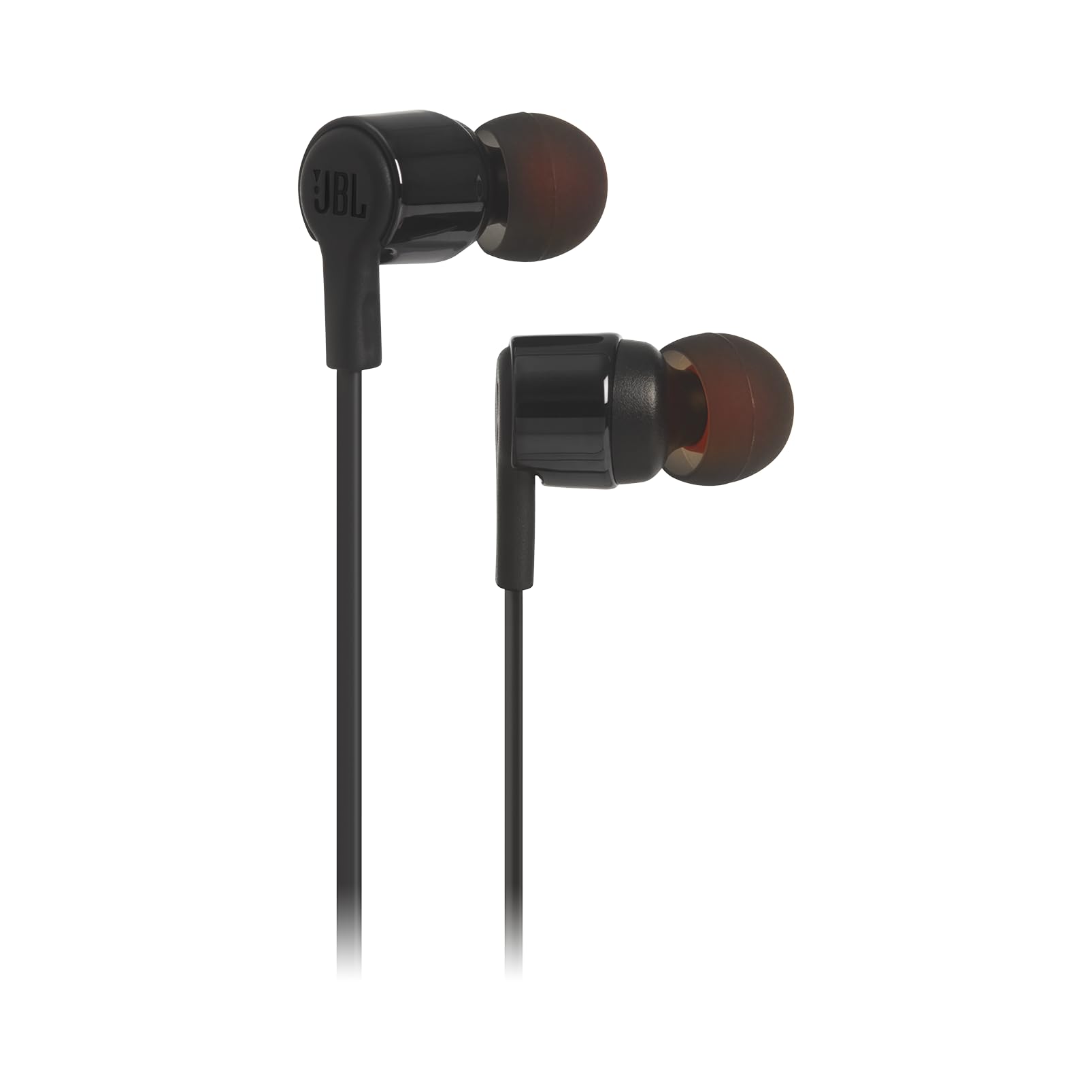 JBL Tune 210 In-Ear Kopfhörer Ohrhörer mit 1-Tasten-Fernbedienung und Integriertem Mikrofon Kompatibel mit Apple und Android Geräten - Schwarz