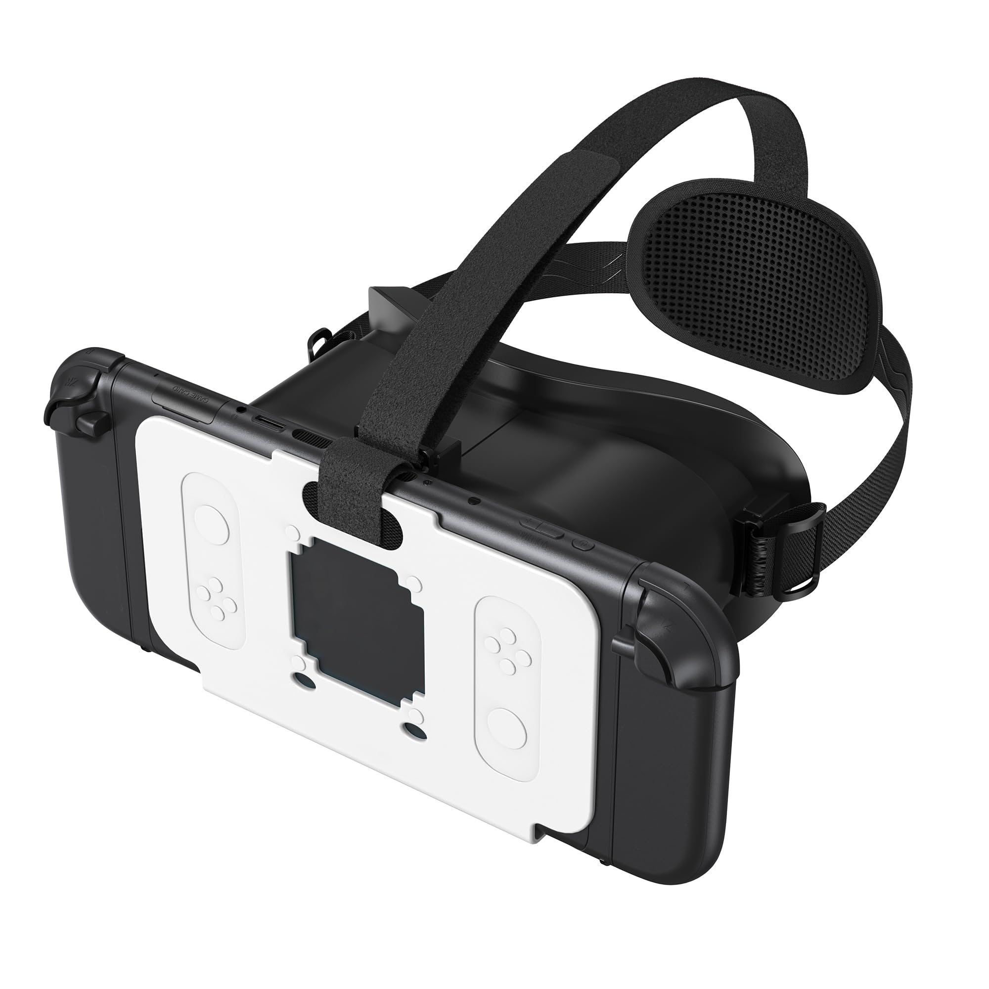 VR-Headset für Switch 2 2025, Switch 2 Virtual Boy VR-Brille mit verstellbaren HD-Gläsern und bequemen Kopfbändern mit breiter Polsterung, Labo VR Kit 3D-Brille für Switch 2 Zubehör, Weiß & Schwarz
