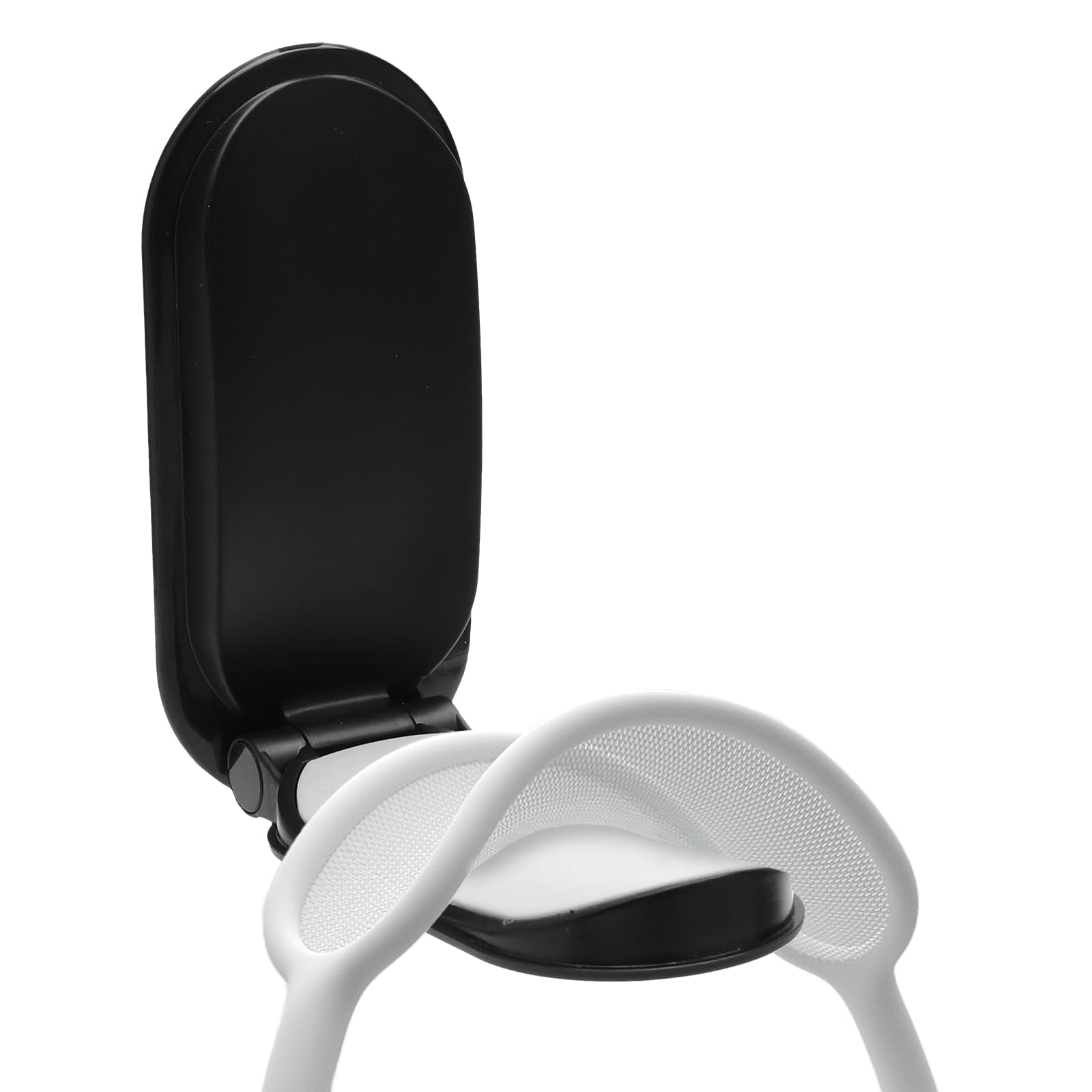 VOSSOT Headset Halterung Wandhalterung, Faltbar Kopfhörerhalter, Klein Kopfhörer Halter, Headset Ständer, Kopfhörer Ständer, für Wand Schreibtisch, für Gaming Zubehör, Over Ear Kopfhörer, Schwarz