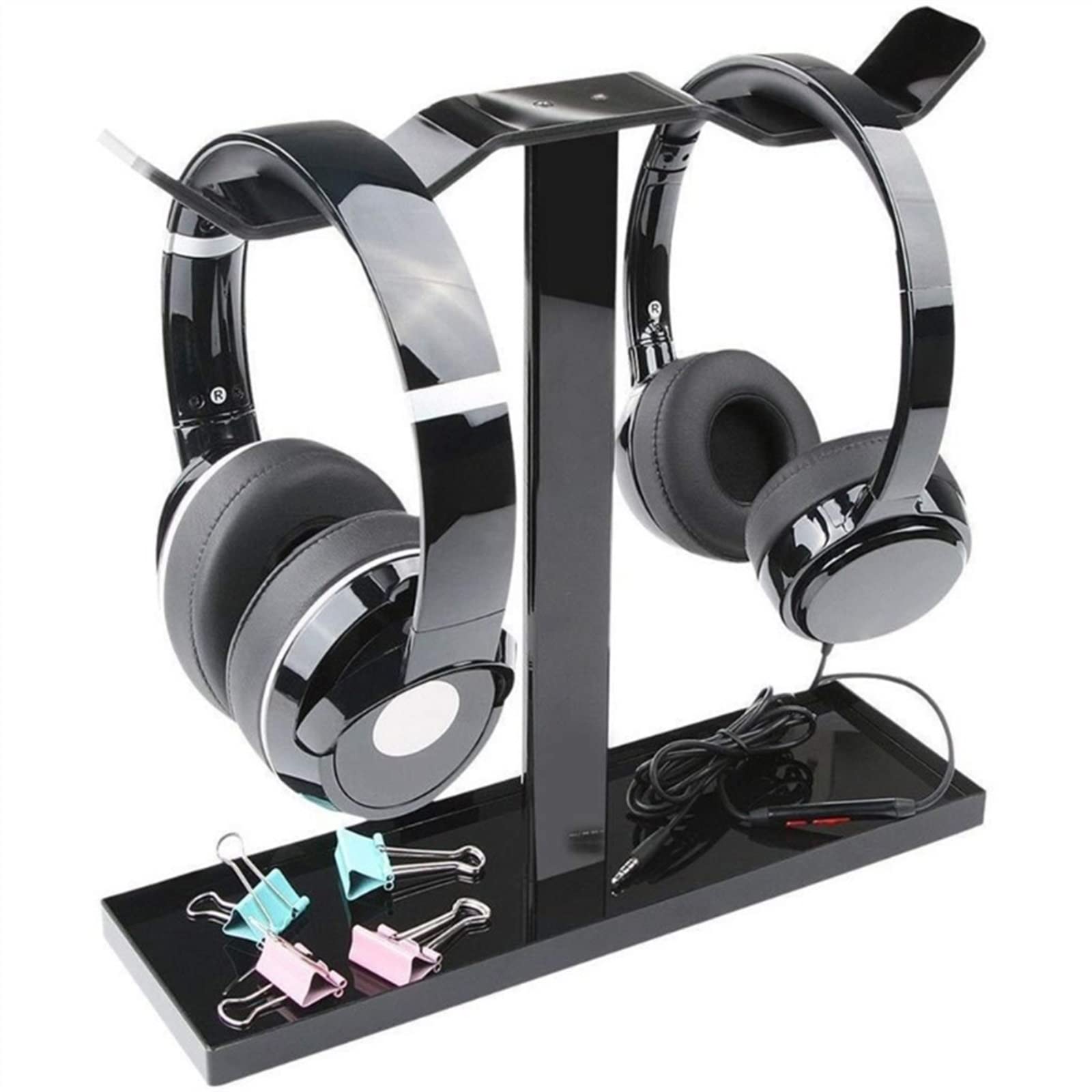 Headset-Halterung Universeller Kopfhörerständer, Kratzfest, Headset-Halter, Gaming-Headset, Schwerer, doppelseitig hängender Kopfhörer-Aufhänger