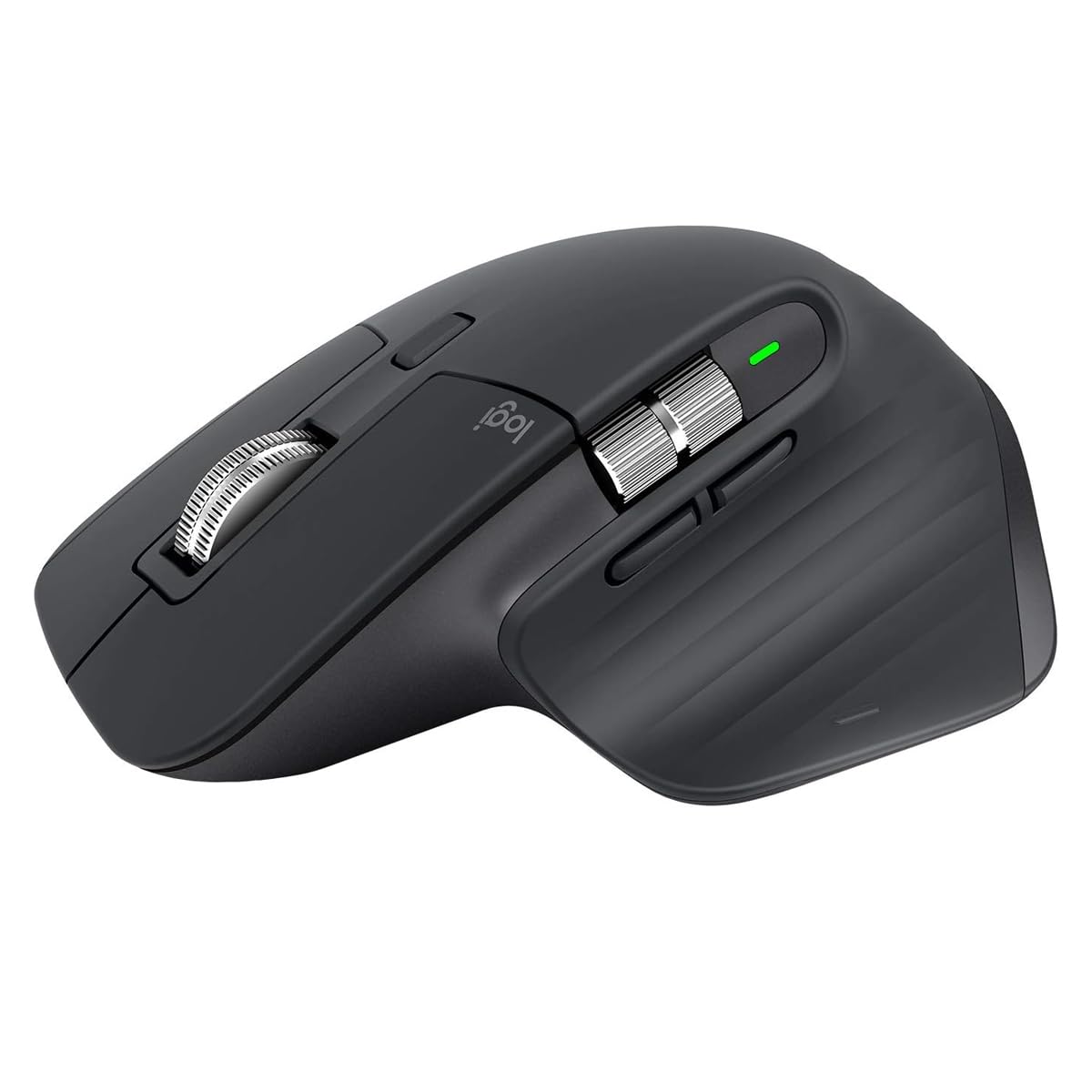 Logitech MX Master 3 - Bluetooth Maus, USB-C Rechargeable, Bluetooth und 2.4 GHz Verbindung via USB-Empfänger, für Windows PC/Linux/Chrome/Mac - Graphit [Bulkware - Ohne Verpackung]