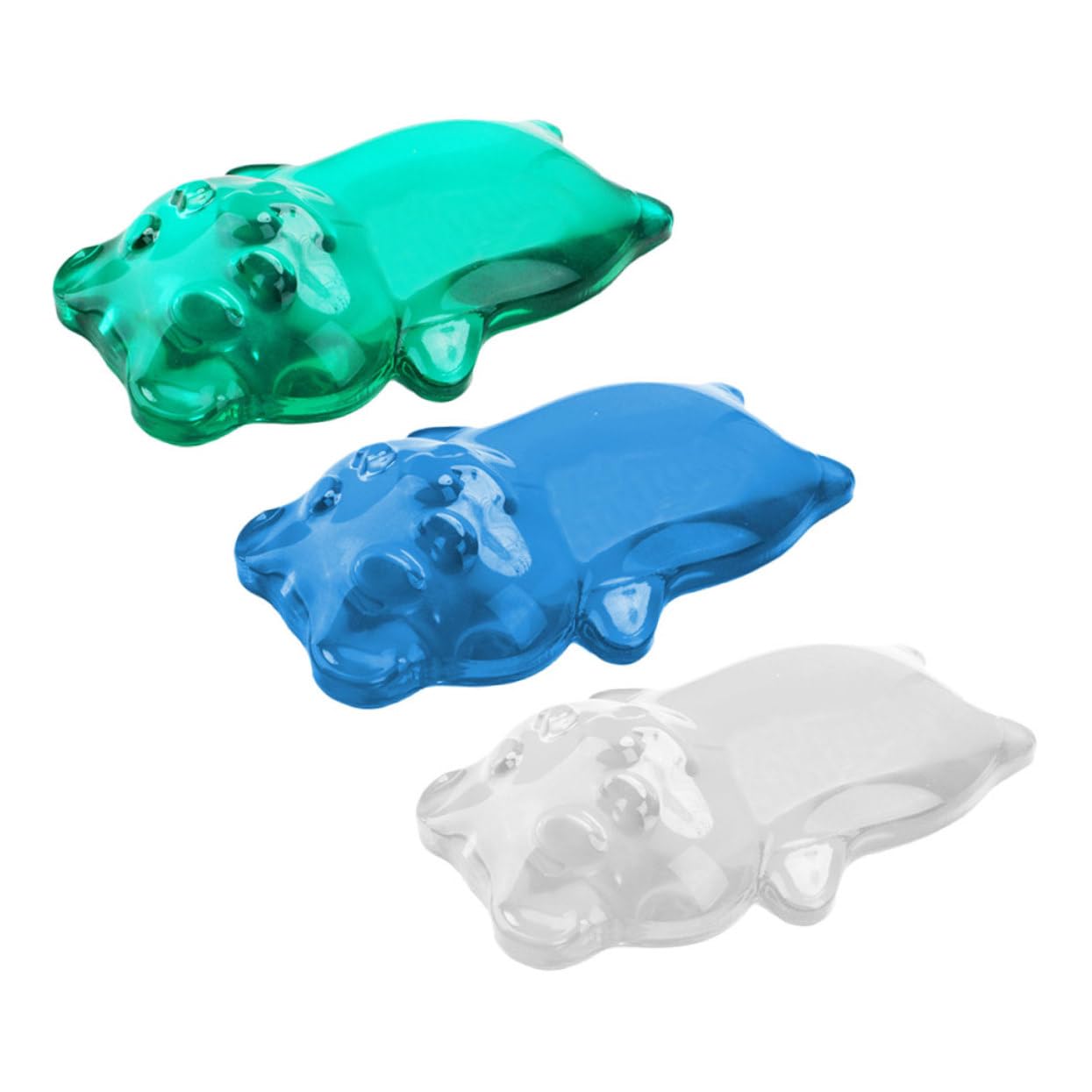 Cabilock 3 STÜCKE Teiliges Silikon handgelenkpolster in Bärform Ergonomisches Mauspad mit Transparentem Kühlendem Gelkissen Rutschfestes Maus Handauflage für Büro und Gaming Leicht zu