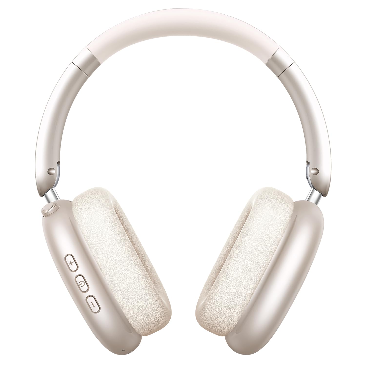 Wentronic Y01 Noise-Cancelling-Kopfhörer, Kabellose Over-Ear-Kopfhörer, Bluetooth 5.3, Hi-Res Sound, 48h Wiedergabe, faltbar, mit Mikrofon für iOS/Android/PC – Sternenlicht