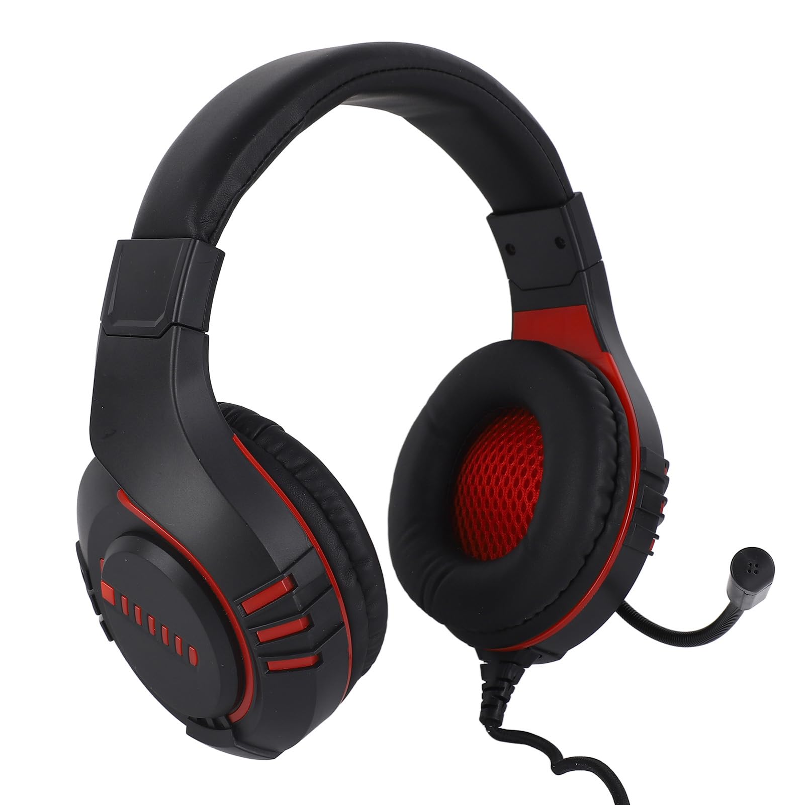 Jectse Gaming-Headset für, RGB-Over-Ear-Headset MIT Geräuschunterdruckendem Mikrofon, KabelgeBundener Bass-Stereo-Sound-Line-Control-Koopfhörer MIT Jungtiven Ohrschützern