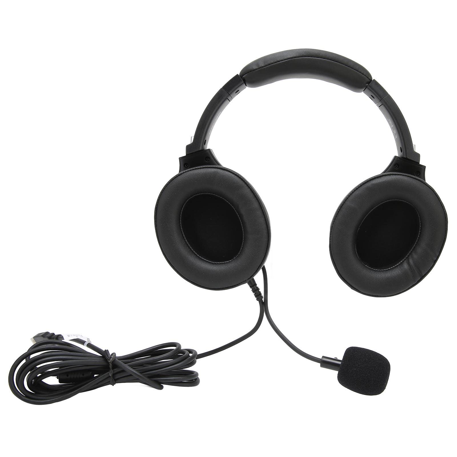 Jectse Gaming-Headset Mikrofon, Kabelgebundener USB-Over-Ear-Koopfhörer MIT Soundkarte, Tragbares, Geräuschunterdruckende, Komfortables Gamer-Headset für Home-Office in Derschule