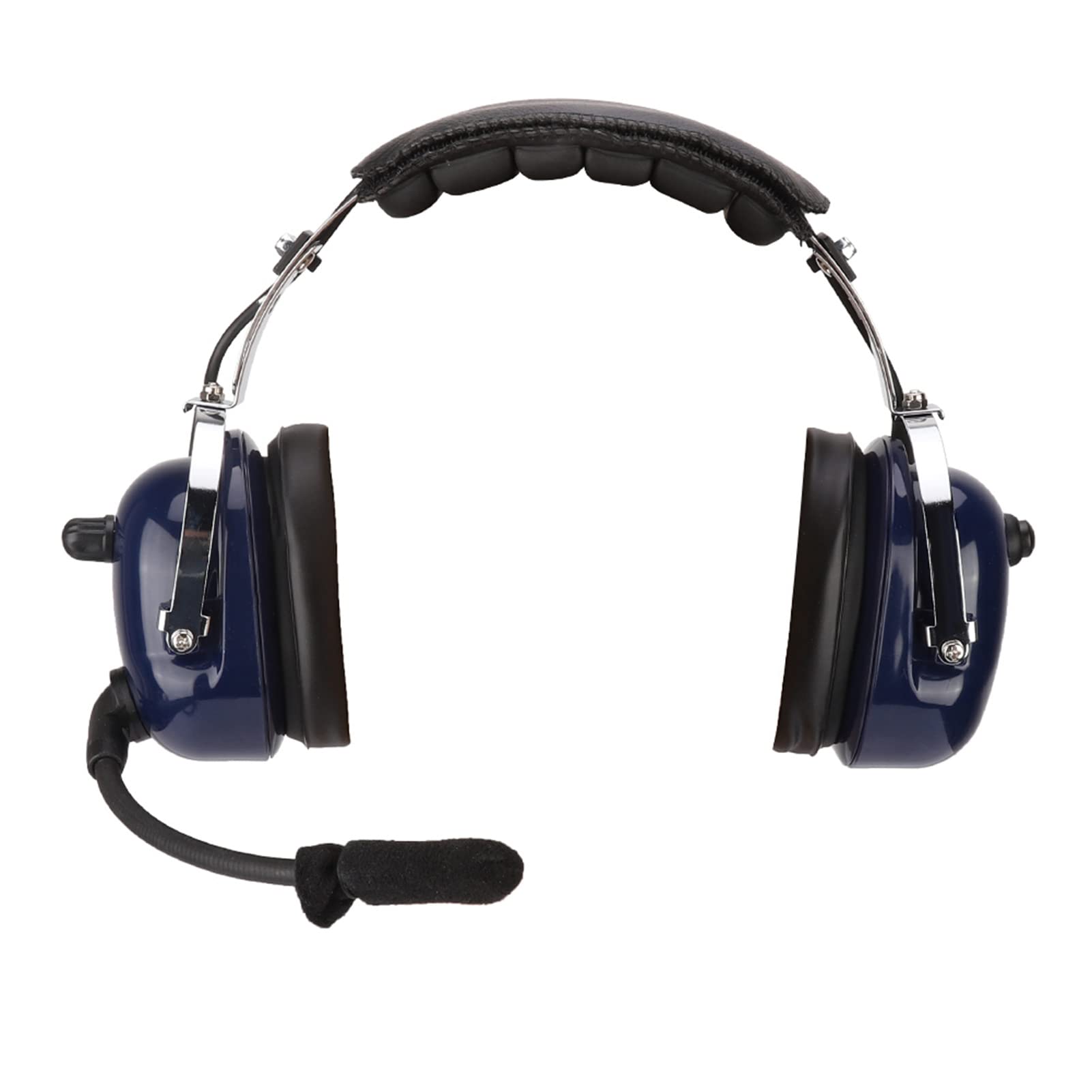 Akozon Allgemeine Luftfahrt-Headset, Dual-Plug-Pilotenkopfhörer mit 3,5 Mm Rauschunterdrückung für Piloten