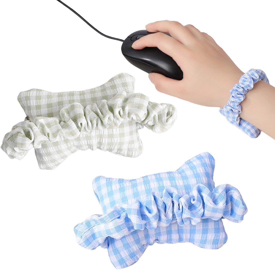 2 Pcs Ergonomische Maus-Handgelenkauflage, Mouse Wrist Rest, Handauflage Tastatur, Handballenauflage Tastatur, Weiche Handgelenkstütze Für Laptop, Computer, Schreibtisch, Bürobedarf