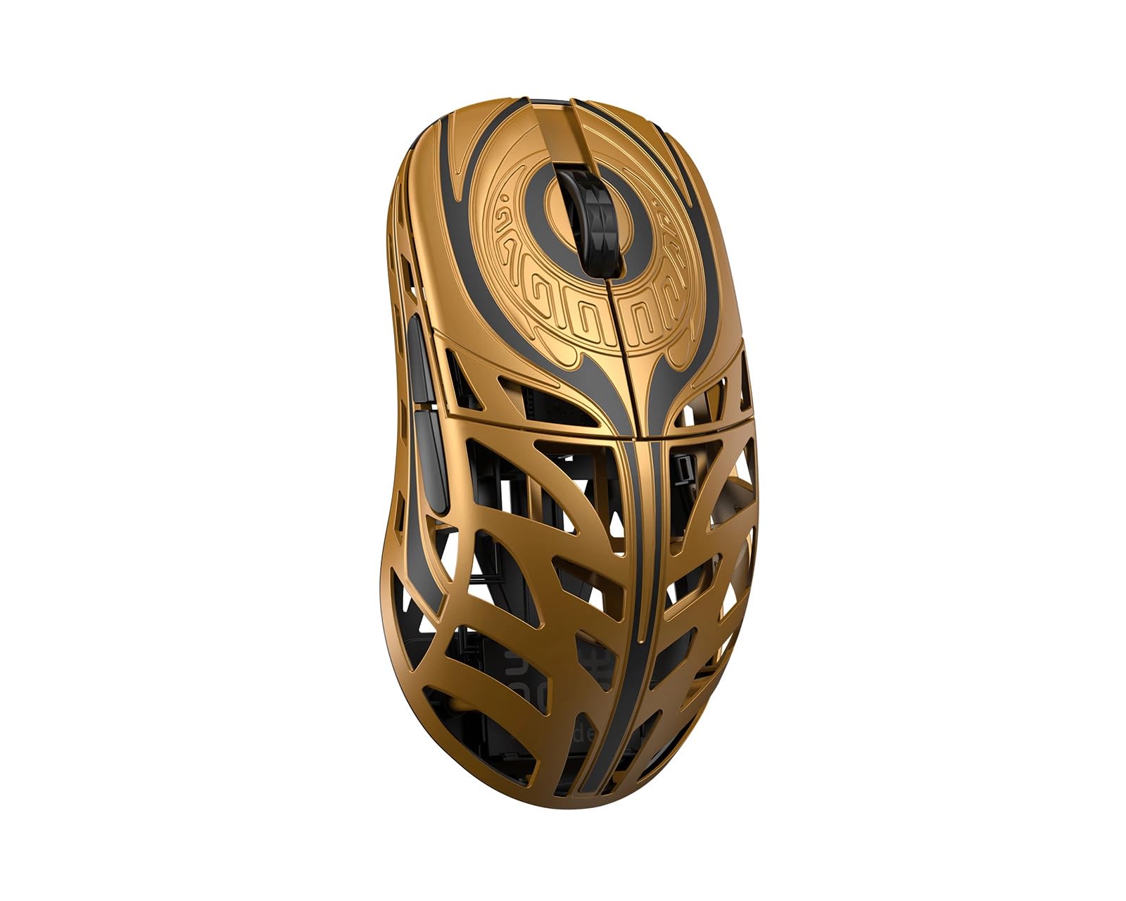 wlmouse Strider – Kabellose Gaming-Maus, ultraleicht, Magnesium, 45 g, 125–8000 Hz, optische Omron-Schalter, 8 K Dongle inklusive (Gold)
