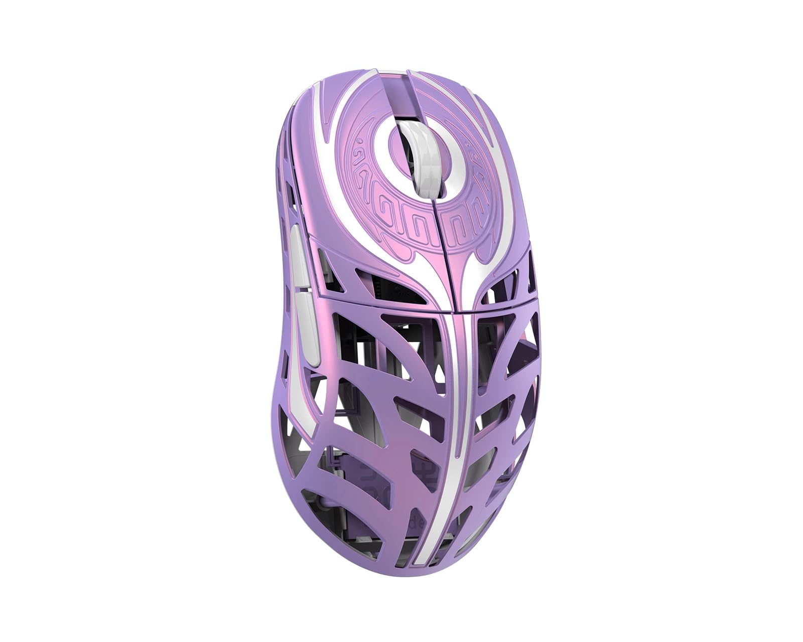 wlmouse Strider – Kabellose Gaming-Maus, ultraleicht, Magnesium, 45 g, 125–8000 Hz, Optische Omron-Schalter, 8 K Dongle inklusive (Violett)