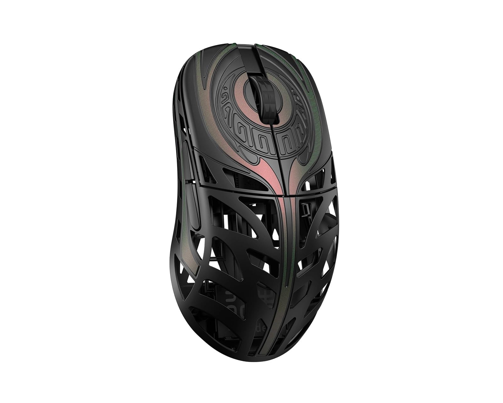 wlmouse Strider – kabellose Gaming-Maus, ultraleicht, Magnesium, 45 g, 125-8000 Hz, optische Omron-Schalter, 8 K Dongle inklusive (schwarz)