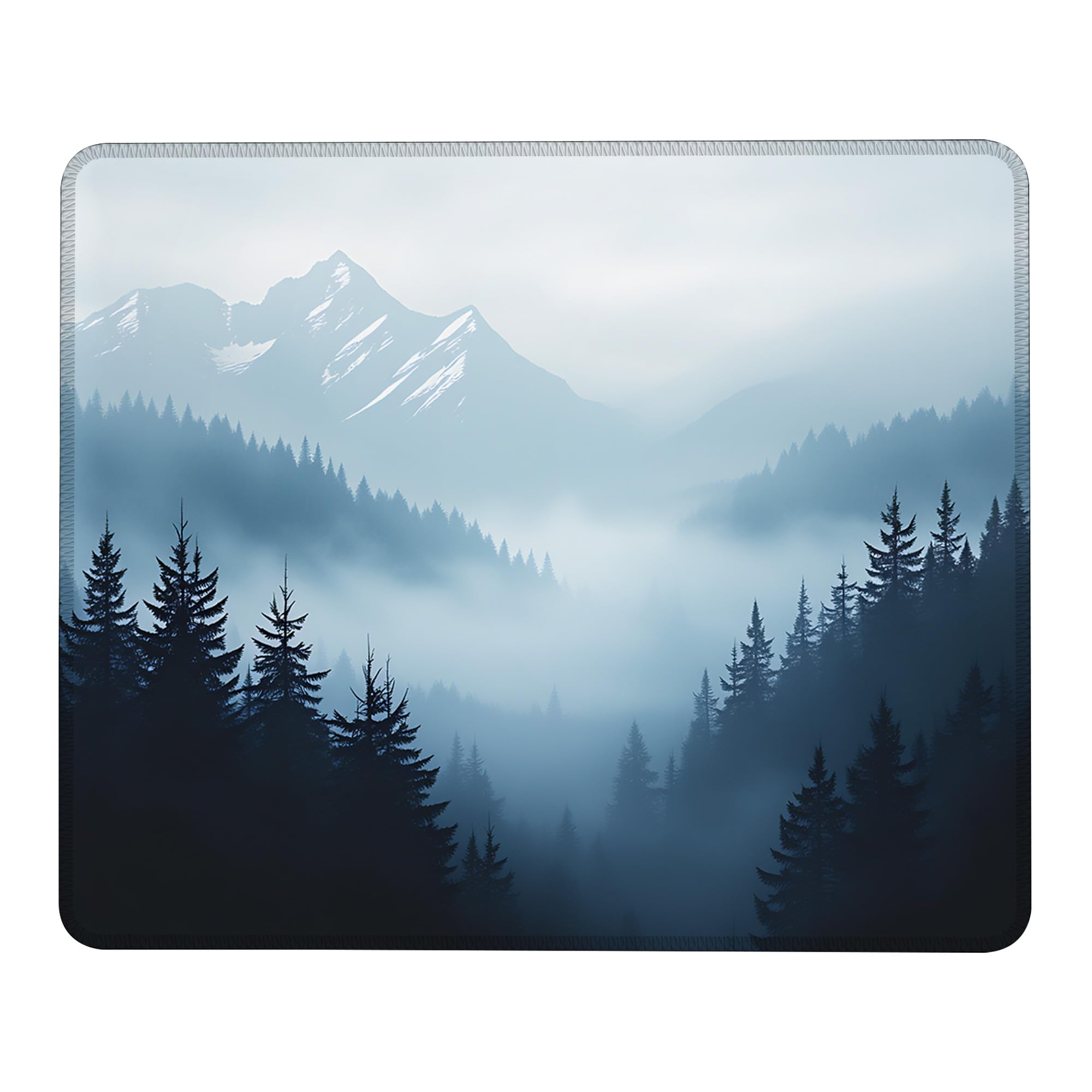 Mauspad mit rutschfester Gummiunterseite, waschbar, Computer-Mauspad mit genähten Kanten, kleine Mauspads für Computer, Laptop, Gaming, Büro und Zuhause, 24,1 x 20,1 cm
