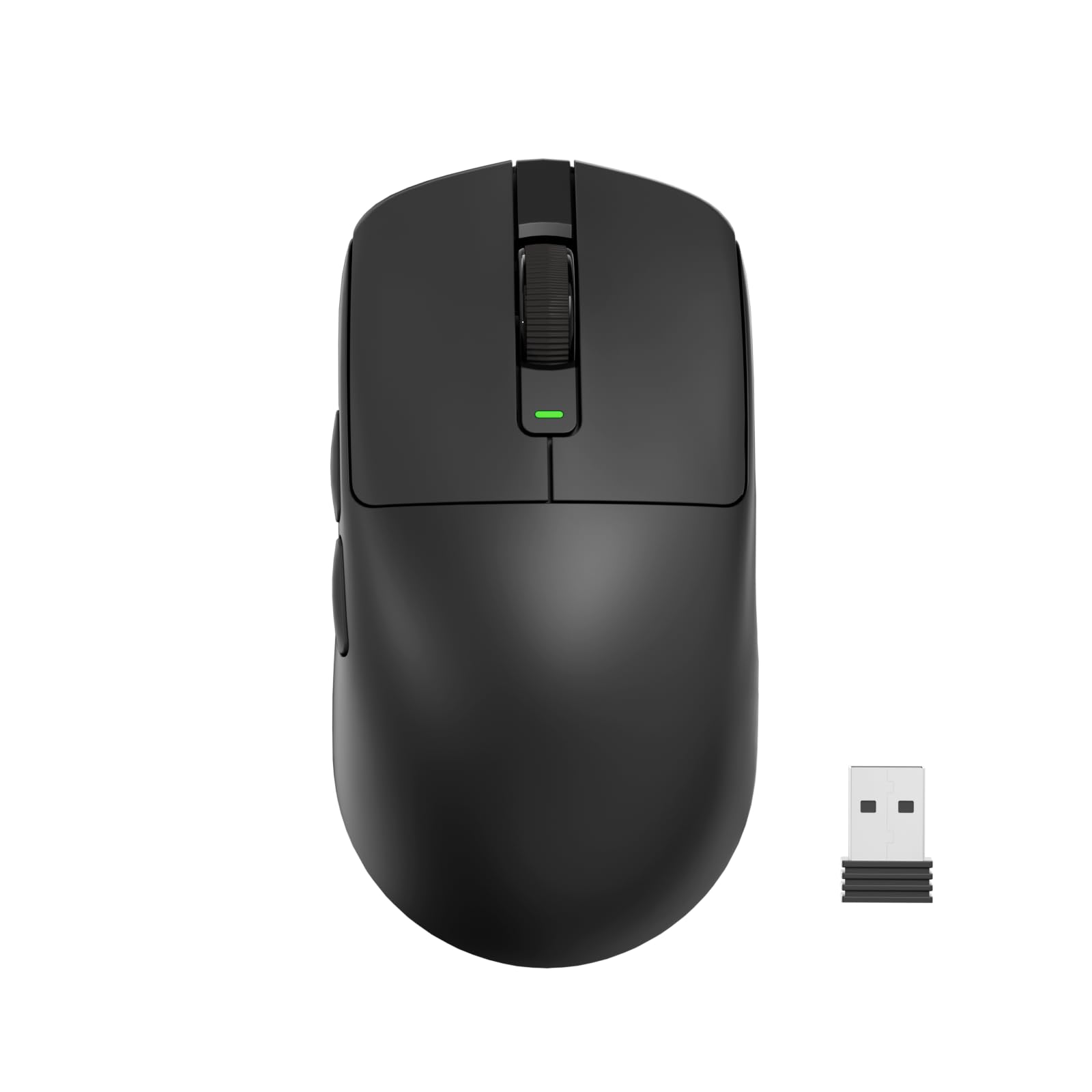 RK ROYAL KLUDGE RK MO3 Gaming Maus Kabellos 48g leichte PC Maus mit Bluetooth/2.4G/Kabel, 6000 DPI optischer Sensor, programmierbare Tasten, leise Kailh-Switches wiederaufladbar für Laptop/PC, Schwarz