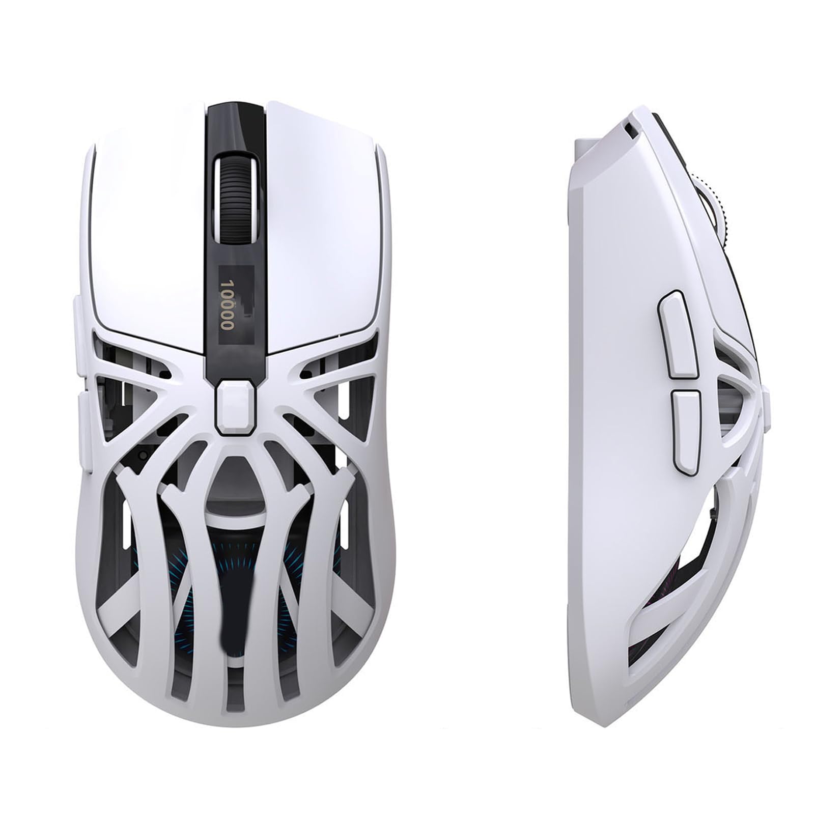 LICAEVEY Gaming-Maus, 10000 DPI Tri Mode 2,4 G Wireless BT5.3, Kabelgebundene Konnektivität mit RO-Programmierung für PC-Computerspiele