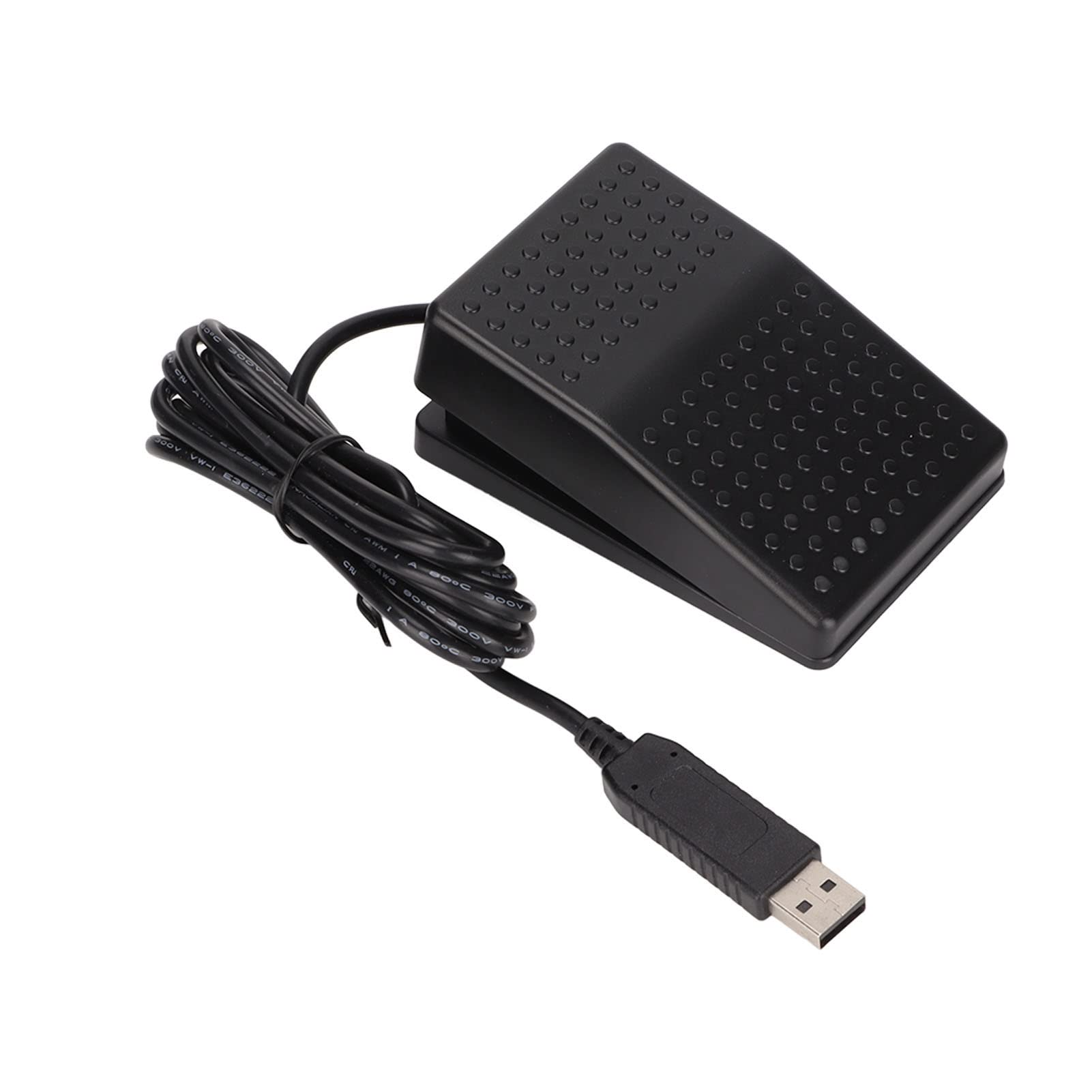 USB-Fußschalter, Einzelpedal, mechanischer Schalter, programmierbare Tastatur, Maus, Gerät für Gaming, Transkription und Büroarbeit, ABS-Material, 2 m Kabellänge