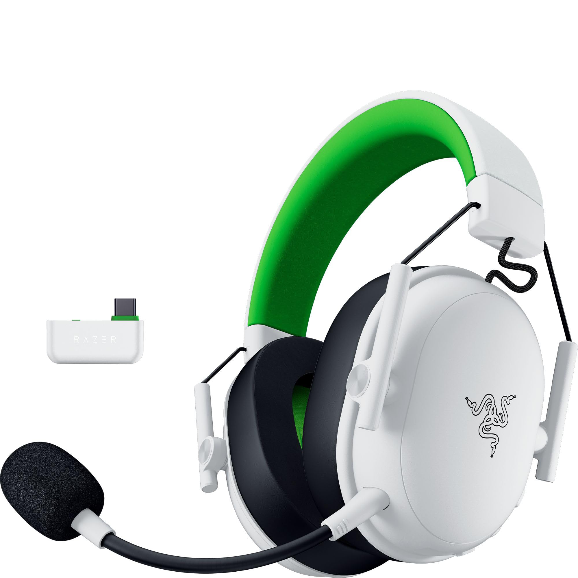 Razer BlackShark V3 X HyperSpeed Xbox - Kabelloses E-Sport Gaming Headset - Ultra leicht 270 g - Triforce 50mm Treiber - Abnehmbares Mikrofon - HyperSpeed 2,4 GHz & Bluetooth - Xbox/PC | Weiß