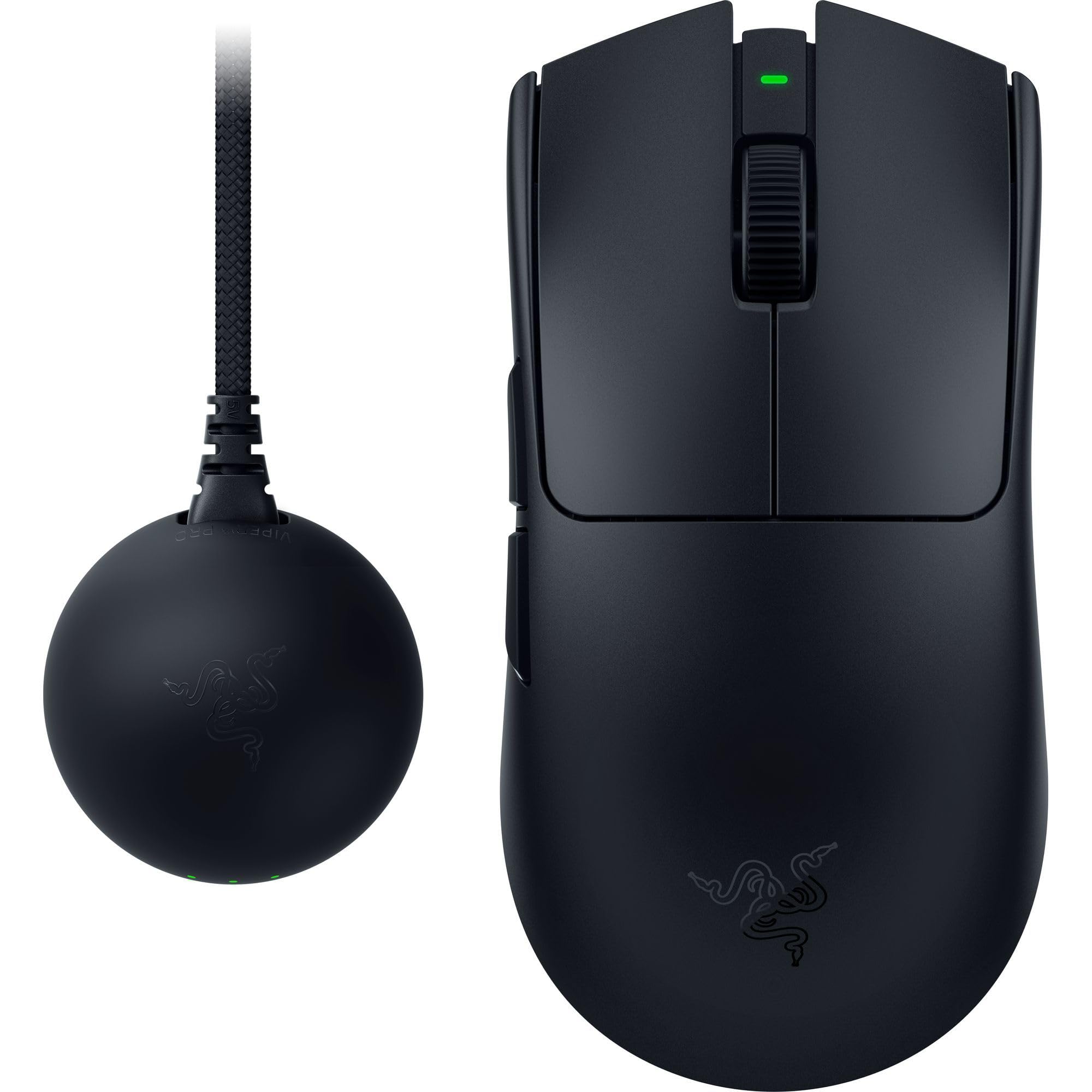 Razer Viper V4 Pro - kabellose symmetrische E-Sport-Gaming-Maus - Ultraleicht 49g - HyperSpeed Gen-2 bis 8 kHz Polling - Focus Pro 50K Sensor - optisches Scrollrad - PC/Mac | Schwarz