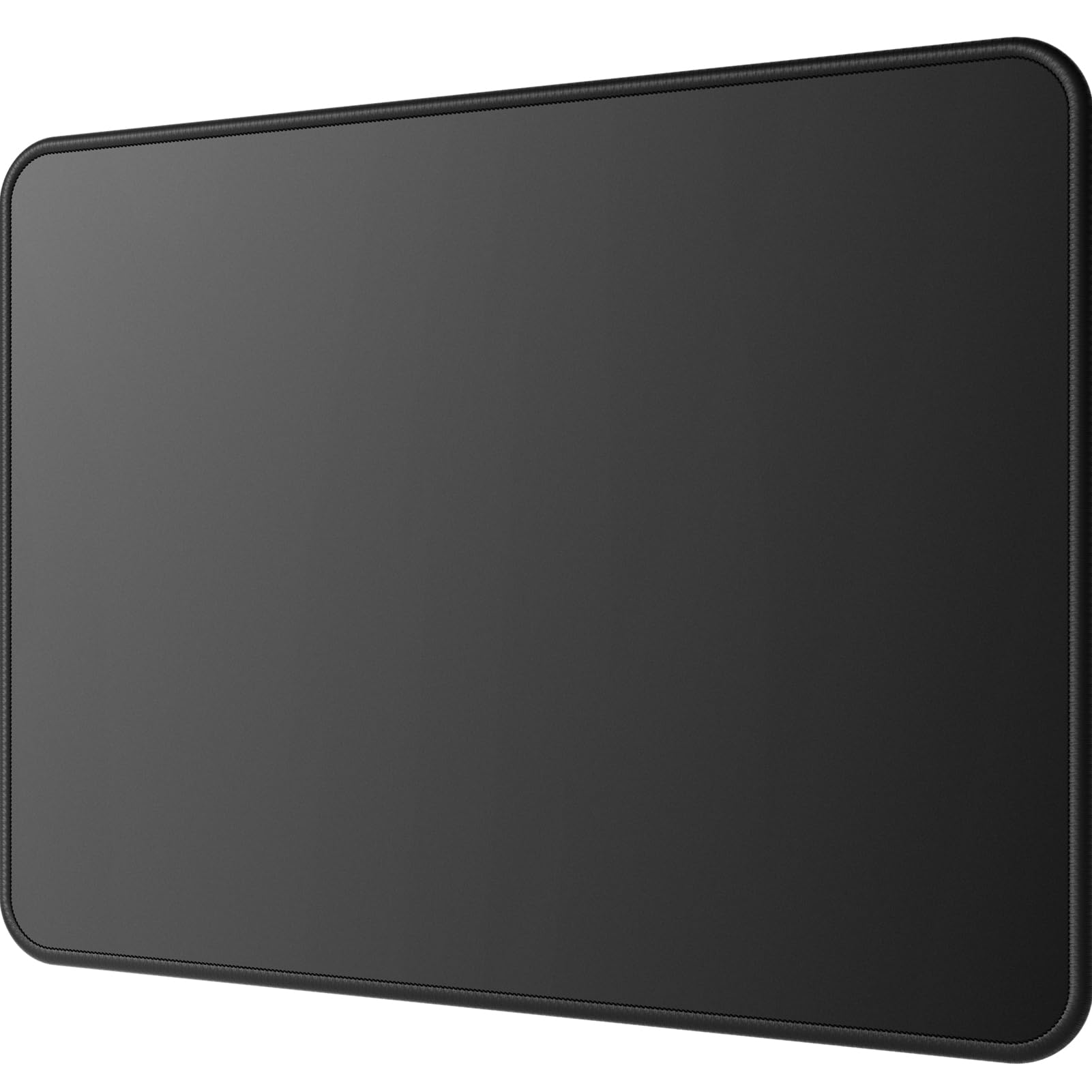 KTRIO Mauspads, 280×230mm Mousepads [30% Größer] mit Vernähten Kanten, wasserdichte Oberfläche & Rutschfester Gummibasis Waschbar Maus Pads, Schwarz (1 Pack)