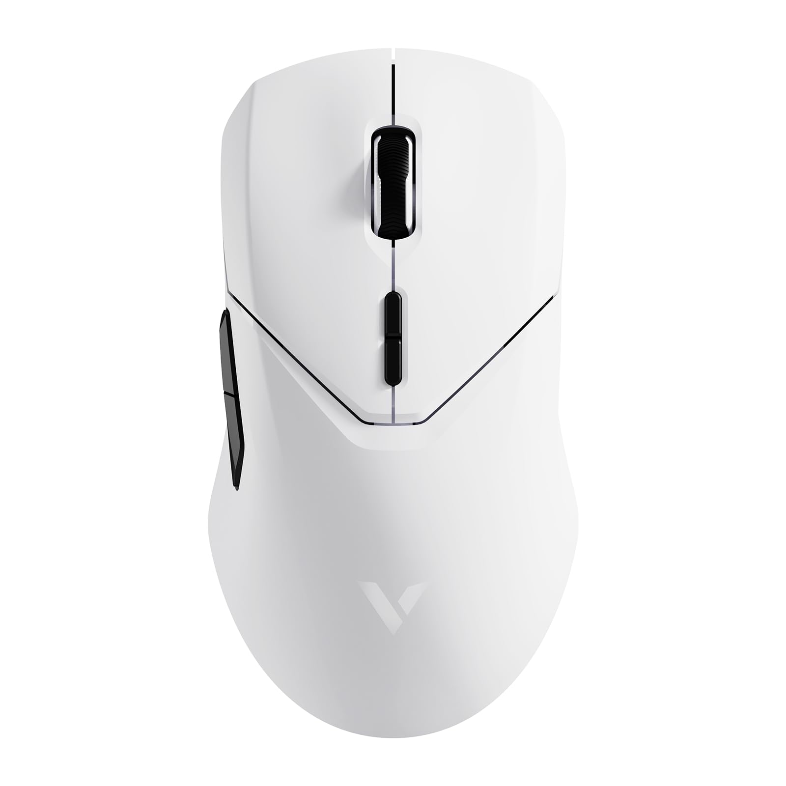 Rapoo VT9Pro 4K Kabellose Gaming-Maus mit PAW 3398 Sensor, 26000 DPI, 4000Hz Abfragerate, 0.25ms Reaktionszeit, 10 Programmierbare Tasten, 160 Stunden Akkulaufzei, Integrierter Speicher-Weiß