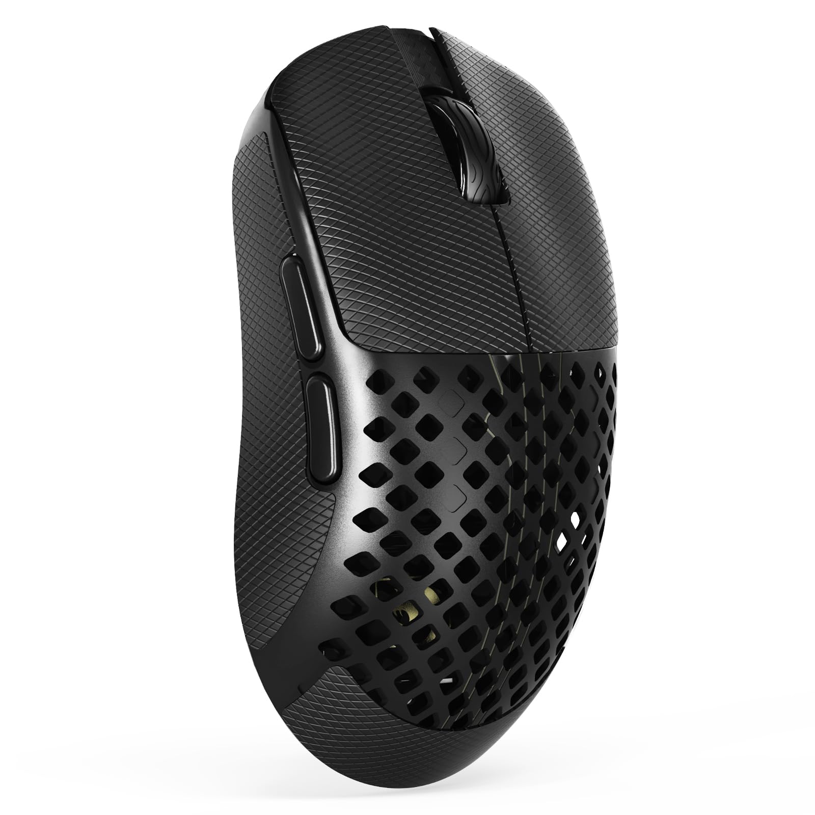 MAMBASNAKE M2 Carbonfaser Kabellose Gaming-Maus, 41g Superlight, 40000 DPI, PAW3395PRO-Sensor, BK52820-Chip, Ice-Feel-Beschichtung, BT/2.4G/Kabelgebundene, PTFE-Gleitfüße, Grip Tape, PC/Mac, Schwarz