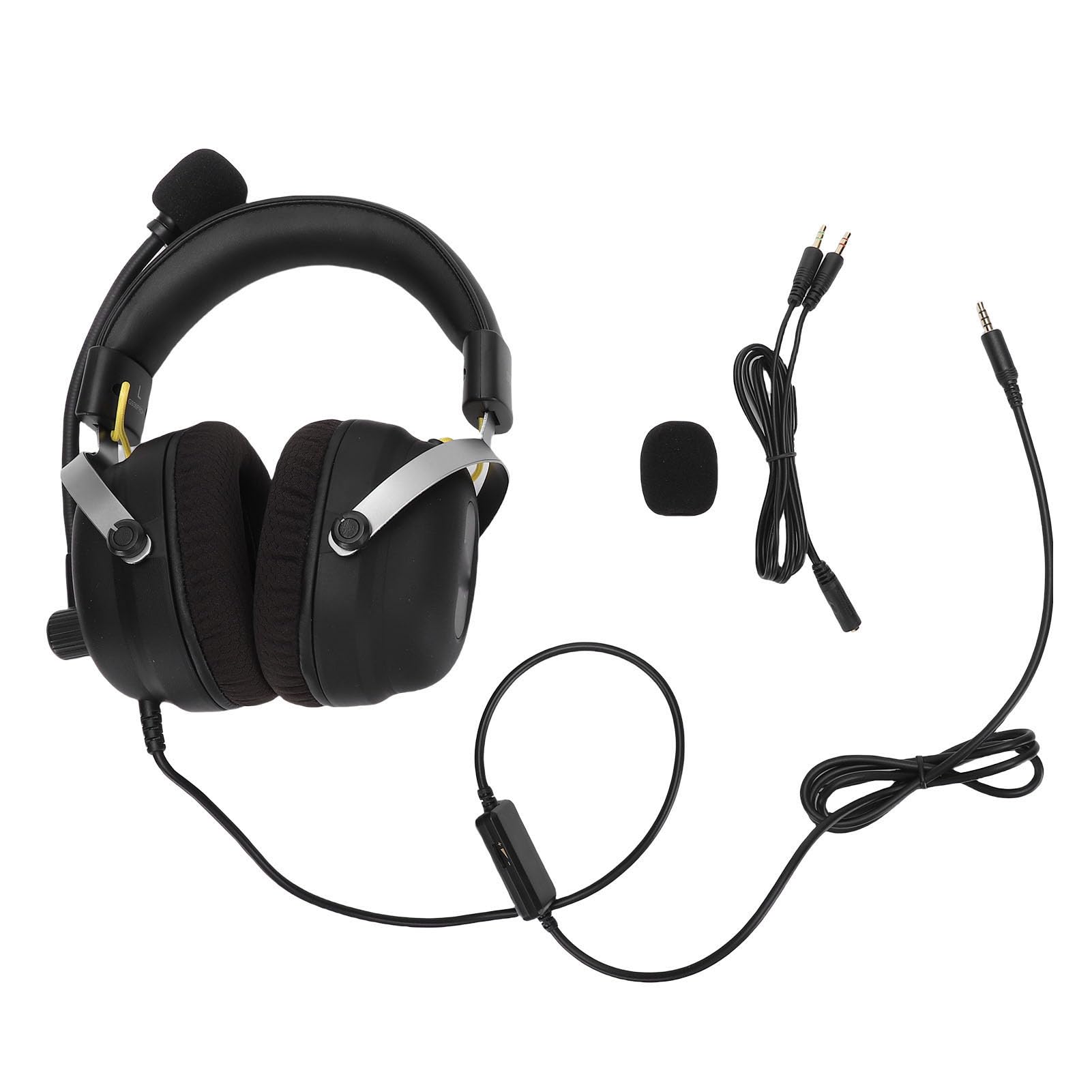 Gaming-Headset, 360° Surround Sound 7.1 Virtual Soundtrack mit 50 Mm Hochmolekularer Membran und Geräuschisolierung, für PC, Laptop, Tablet
