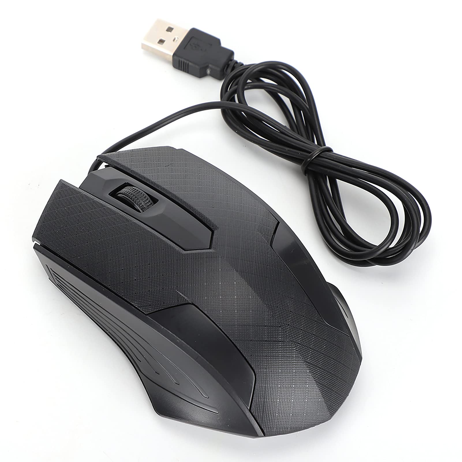 Kabelgebundene Maus, Professionelle Gaming-Maus mit 2400 DPI Optischer Geschwindigkeit und Ergonomischem Design, Kompatibel für und (Psst)