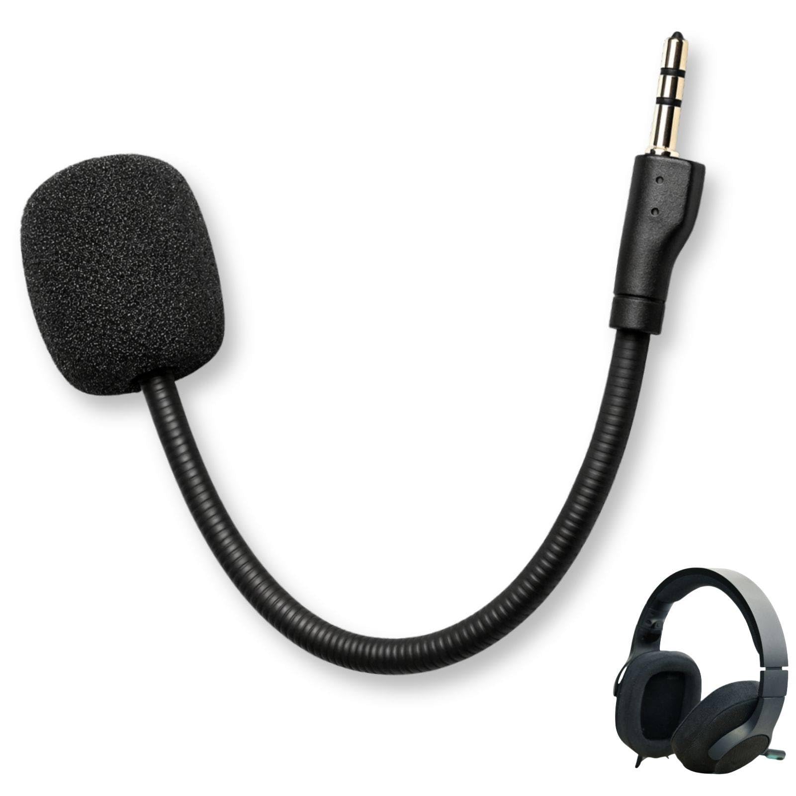 Gaming Mikrofonarm kompatibel mit G PRO/G PRO X Kabellose Gaming Headsets, abnehmbares Mikrofon mit Geräuschunterdrückung und vergoldetem 3,5 mm Stecker
