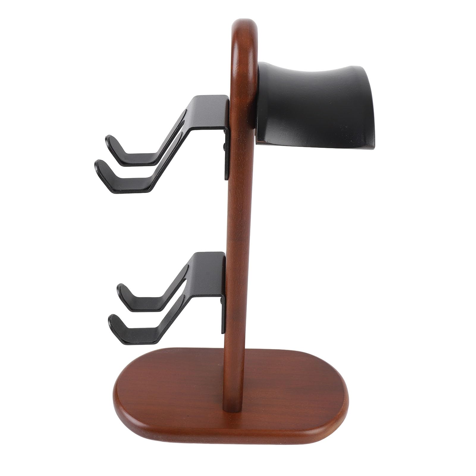 Fabater Controller-Halter, Holz-Gaming-Controller-Ständer mit Kopfhörerhalter, Kompatibel mit 3 Controllern oder 1 Headset und 2 Gamepads, Headset-Aufhänger-Zubehör für den Desktop