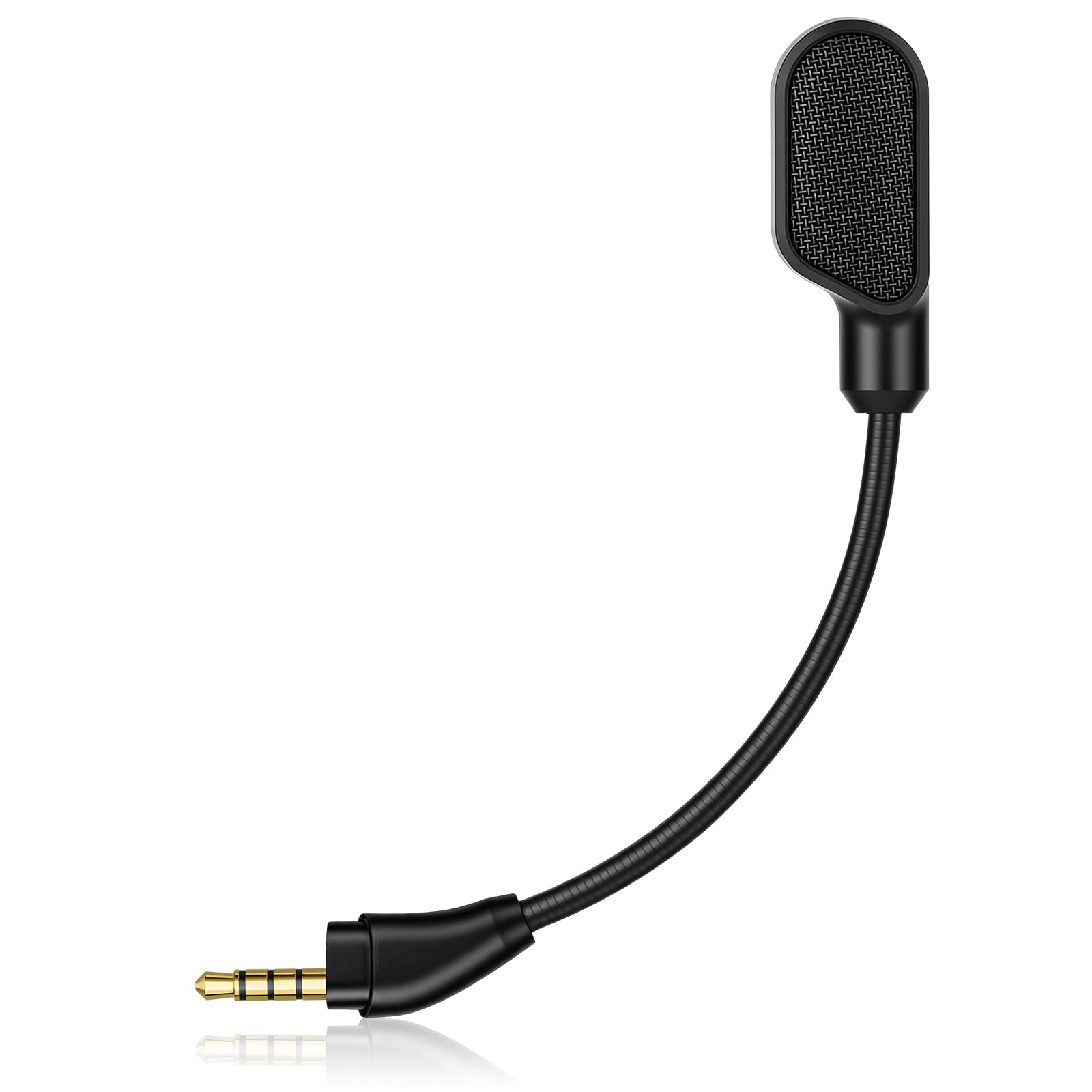 HOTUT Ersatz-Mikrofon Mic kompatibel mit HyperX Cloud III kabelgebundenen & kabellosen Headsets, Mic Ersatz abnehmbar 3.5 mm Game Boom Geräuschunterdrückung Mikrofon mit LED Stummschaltungsanzeige