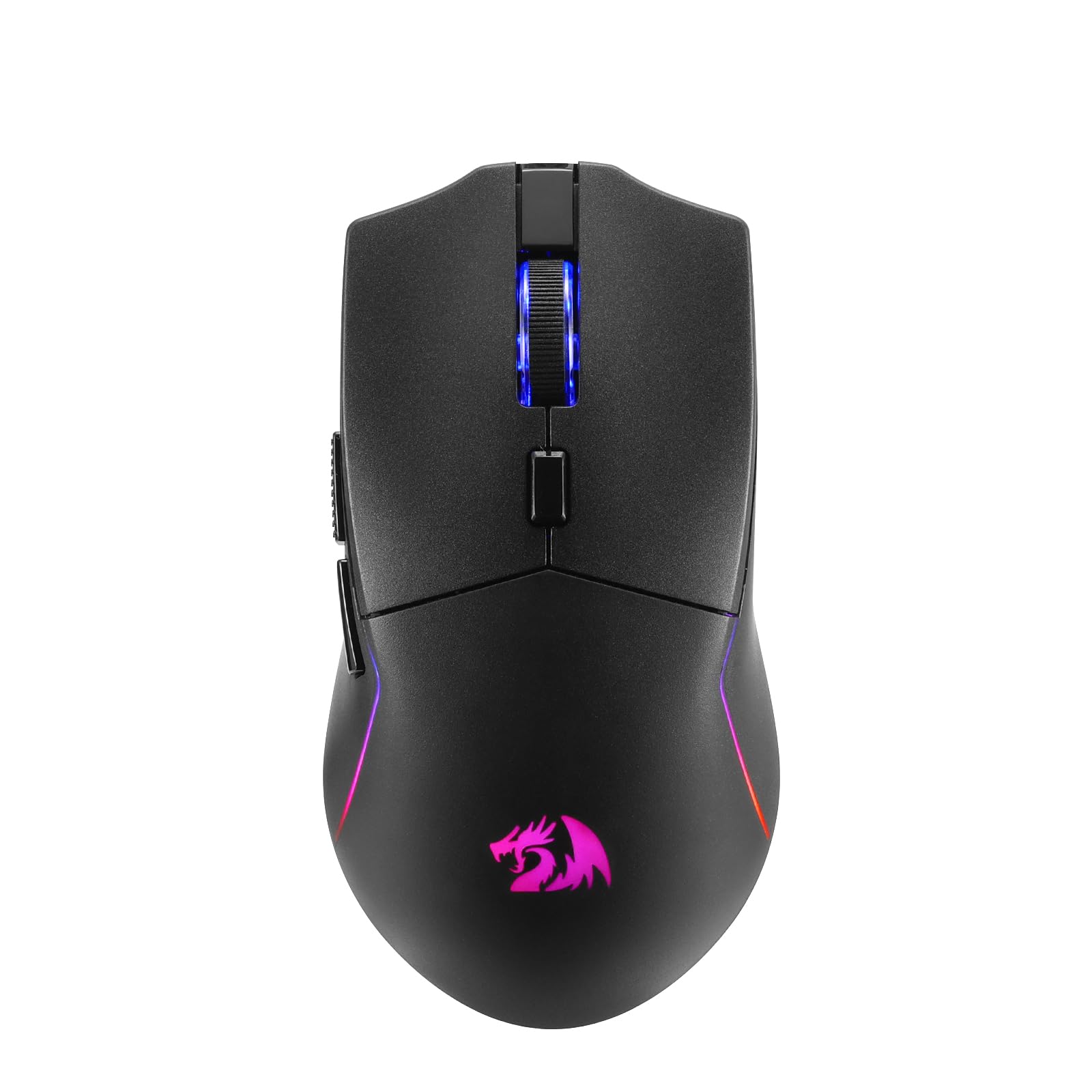 Redragon M730 Wireless Gaming Maus, 10000 DPI, 3-Verbindungsmodi, BT & 2.4G Wireless, 6 Makrotasten, zuverlässige Stromversorgung für PC/Mac/Laptop